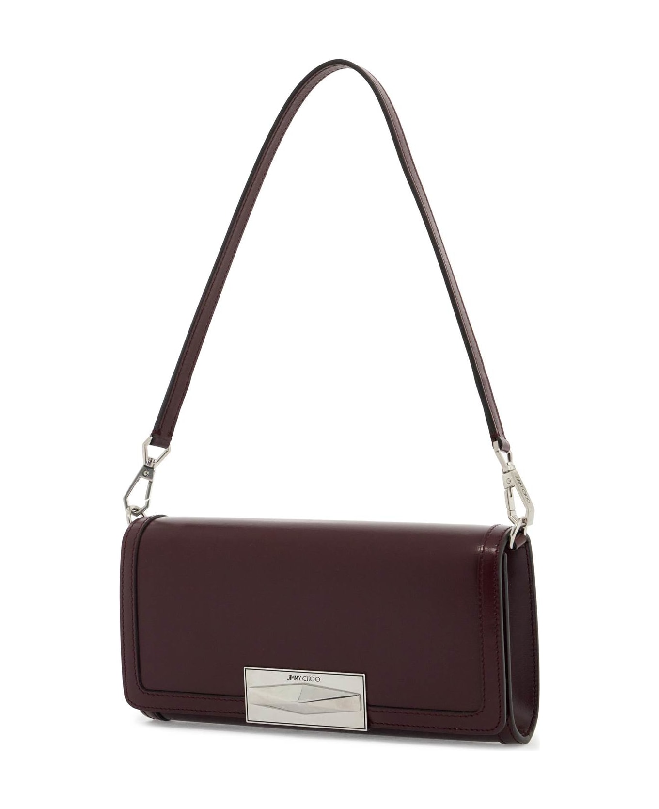 Jimmy Choo Diamond Mini Shoulder Bag - GARNET ANTIQUE SILVER (Purple)