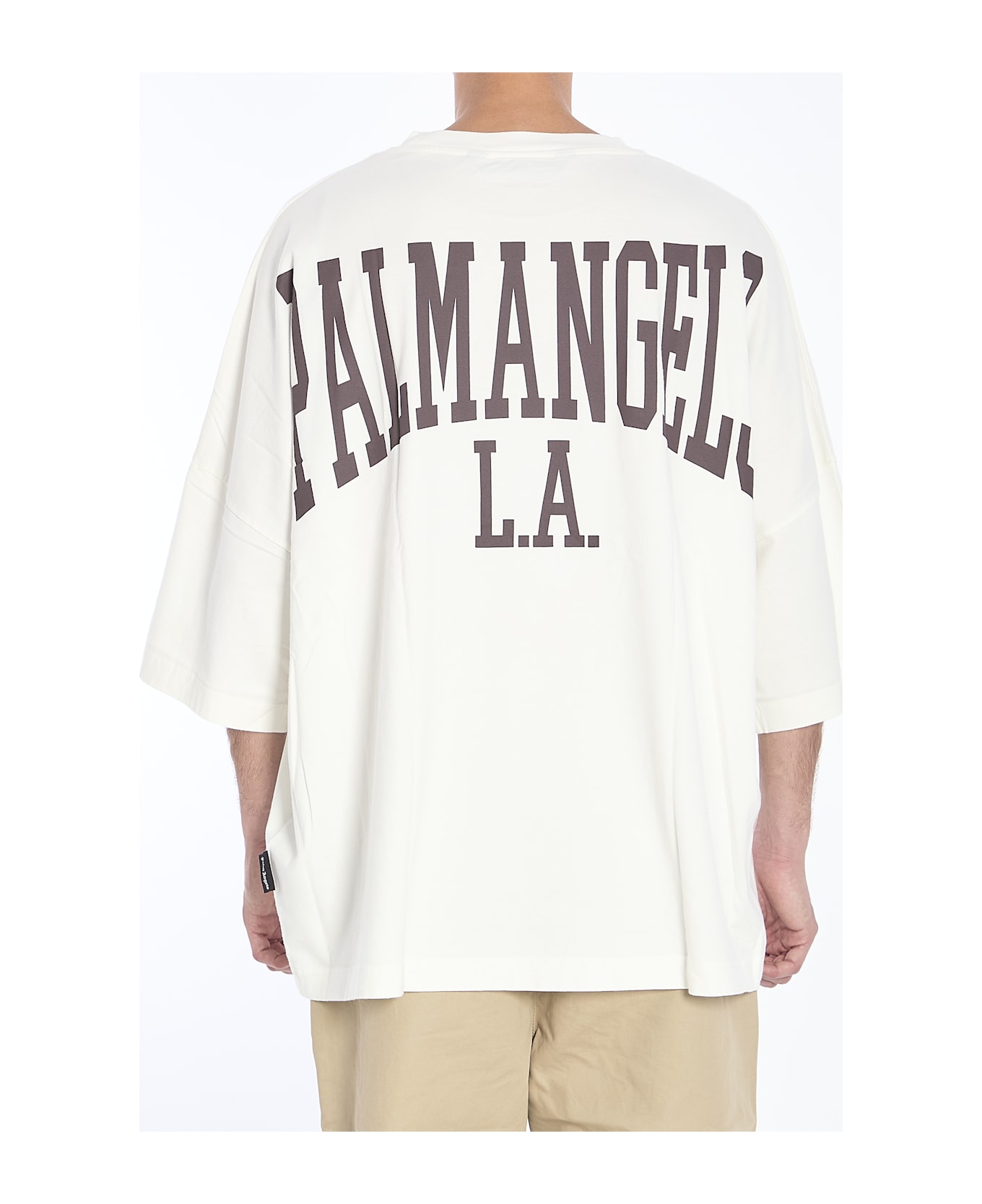 Palm Angels Back College T-shirt - WHITE