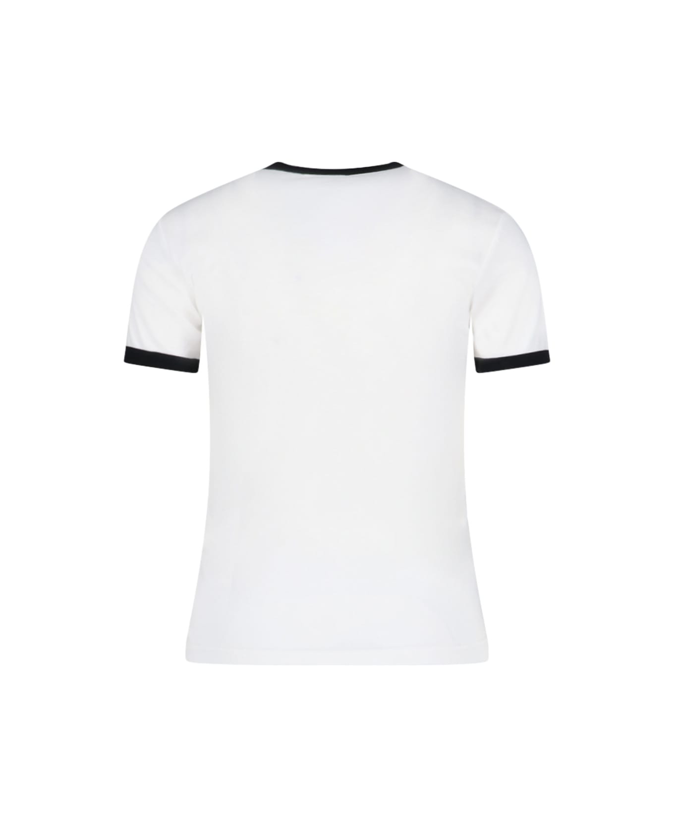 Courrèges Logo Embroidery T-shirt - White Tシャツ