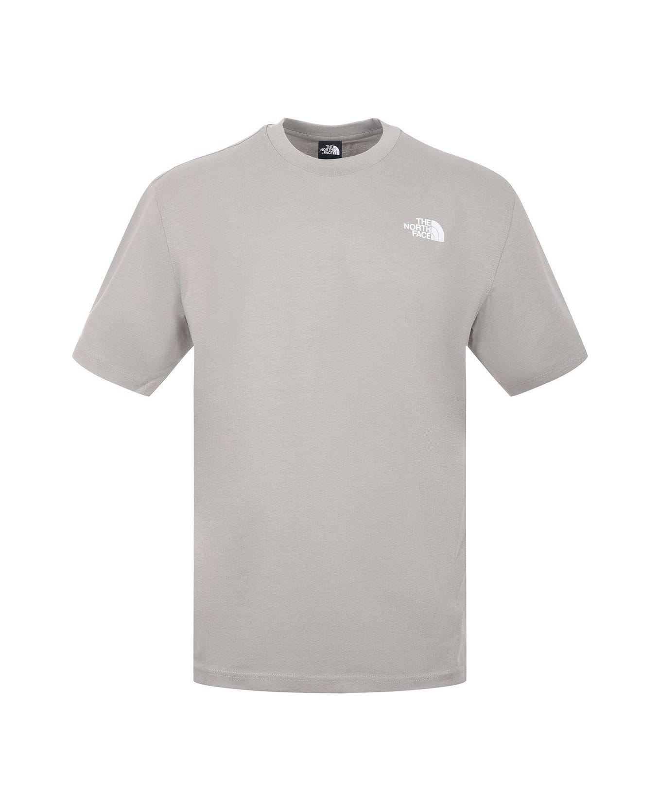 The North Face Logo Detailed Crewneck T-shirt - Grigio