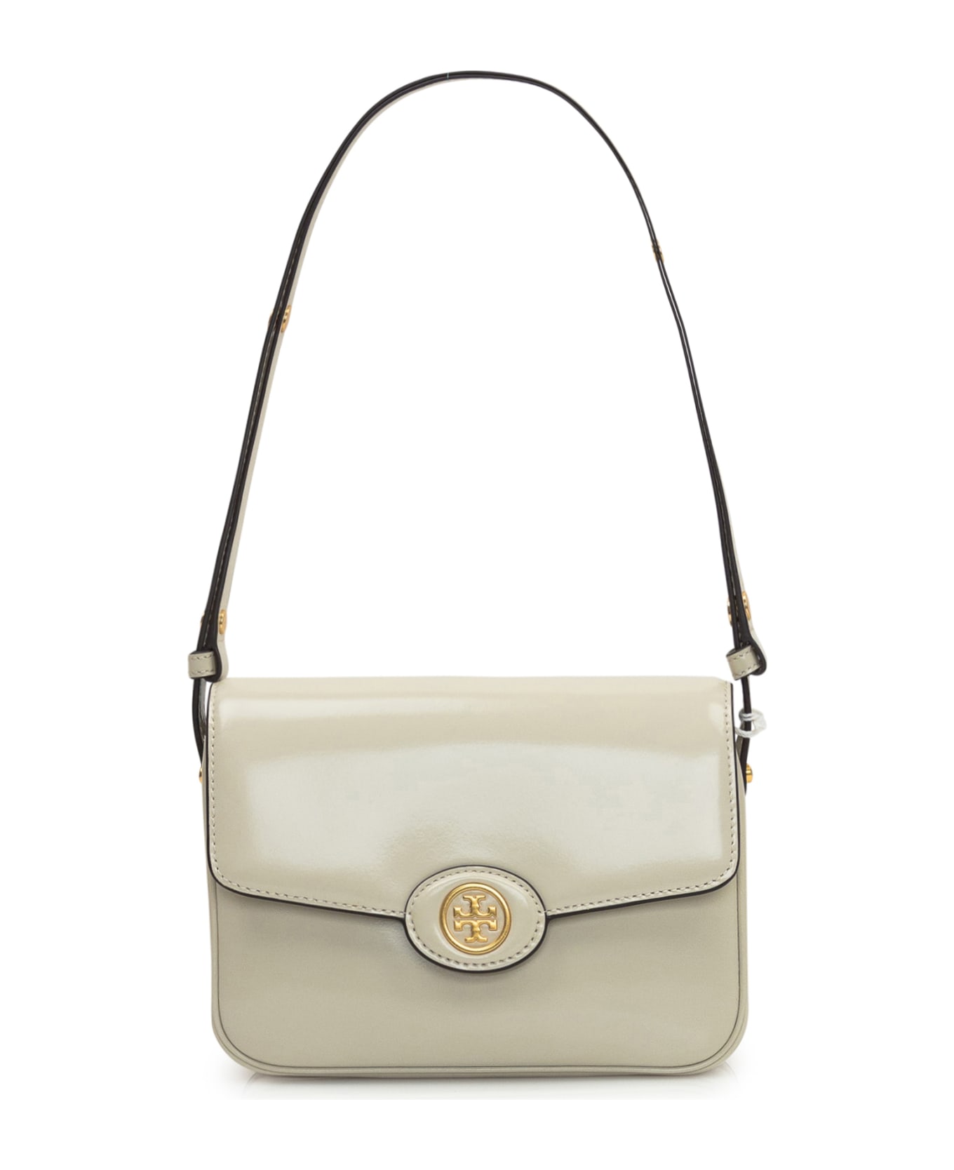 Tory Burch Robinson Leather Shoulder Bag - White