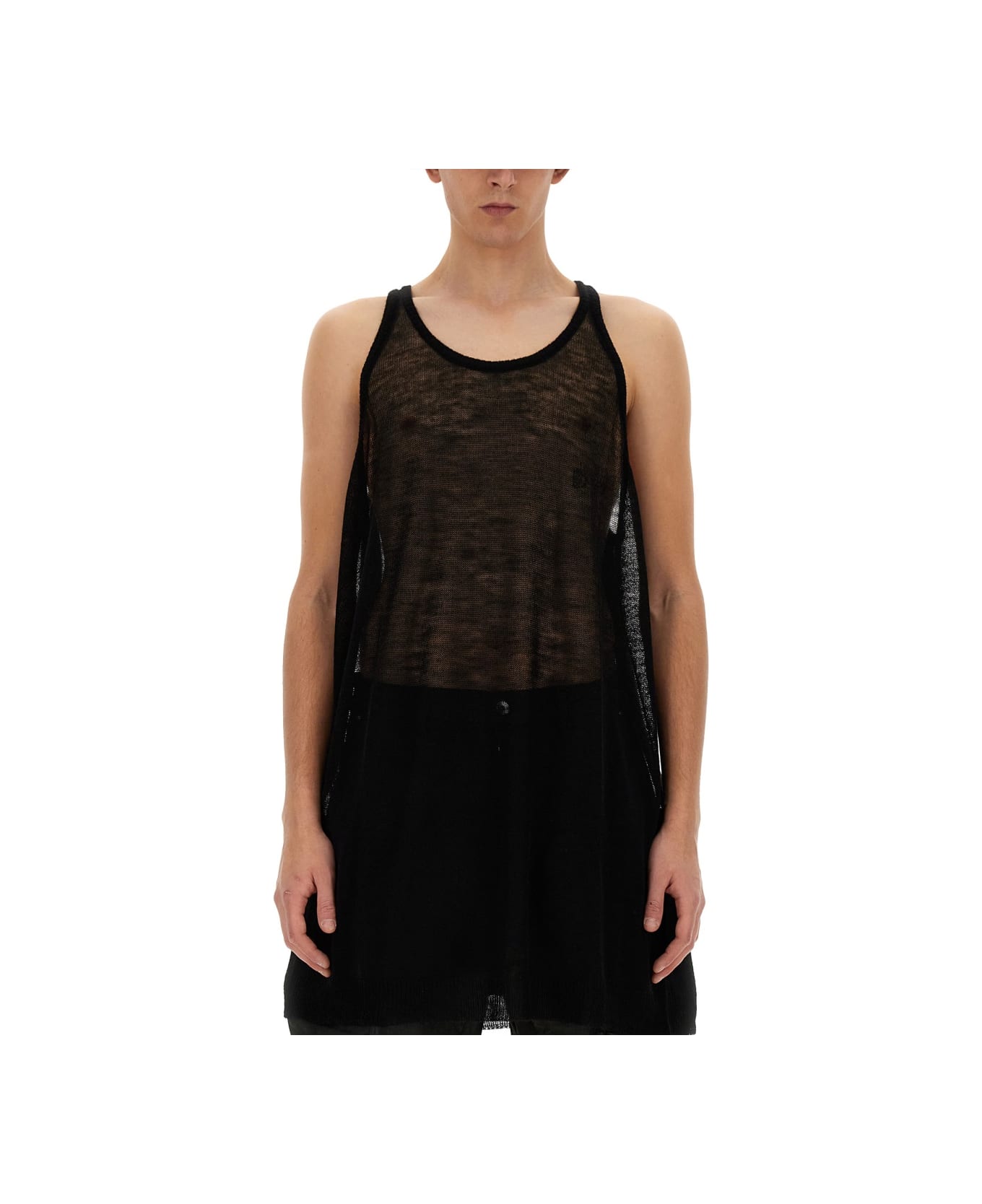 Rick Owens Knitted Tank Top - BLACK タンクトップ