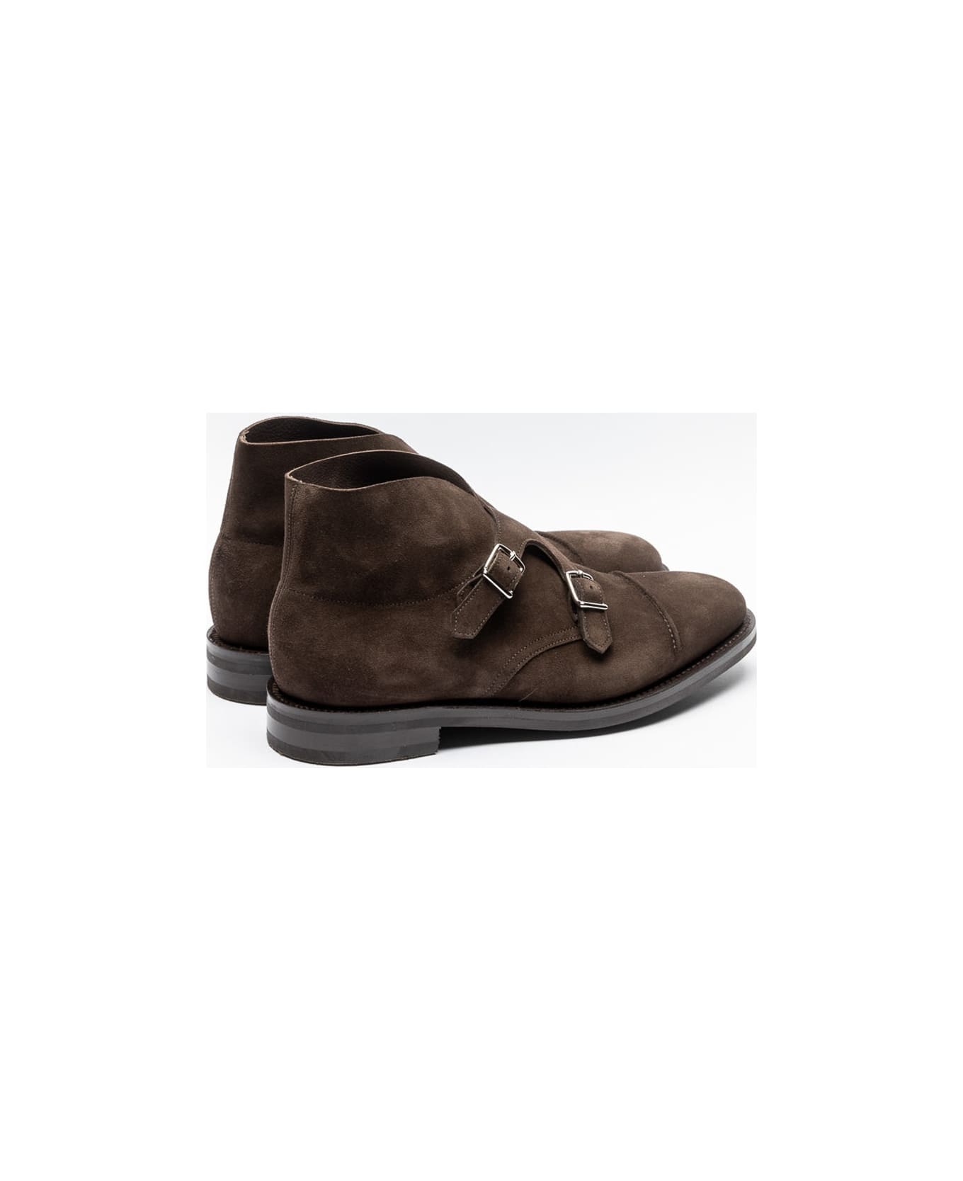 John Lobb Boot Dark Brown Suede Boot - Marrone