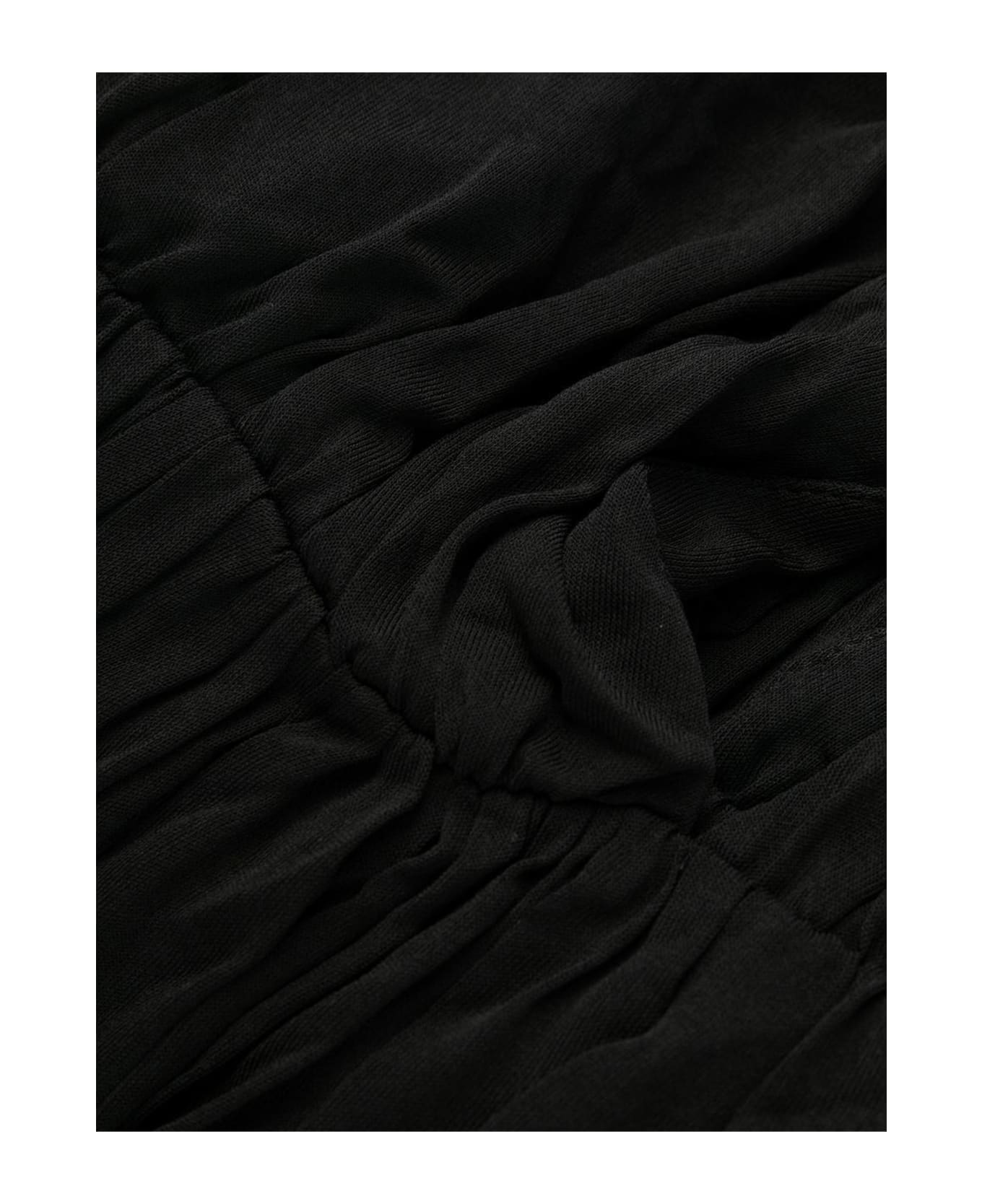 Saint Laurent Robe Drapee Longue - Noir