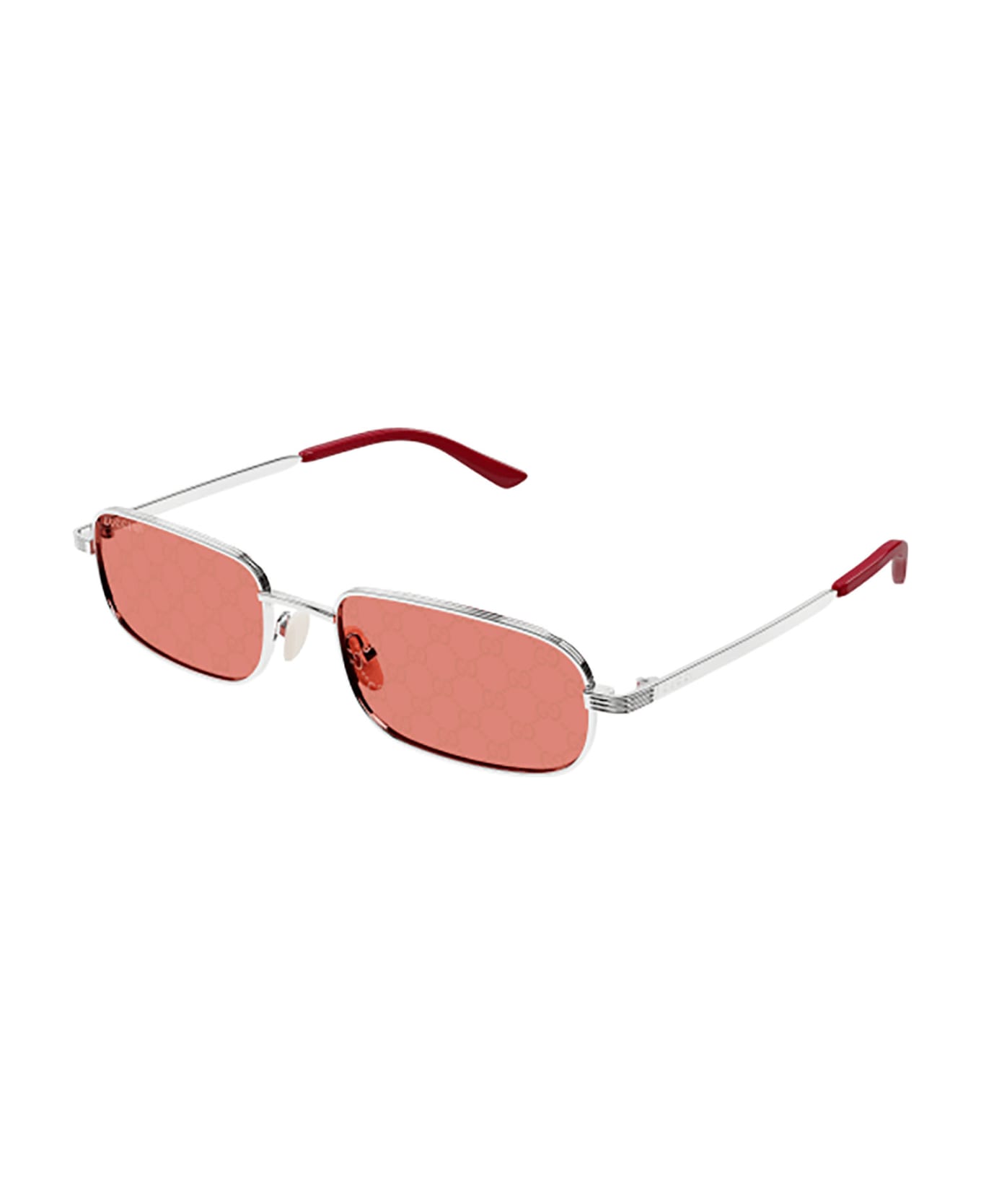 Gucci Eyewear GG1457S Sunglasses - Silver Silver Red サングラス