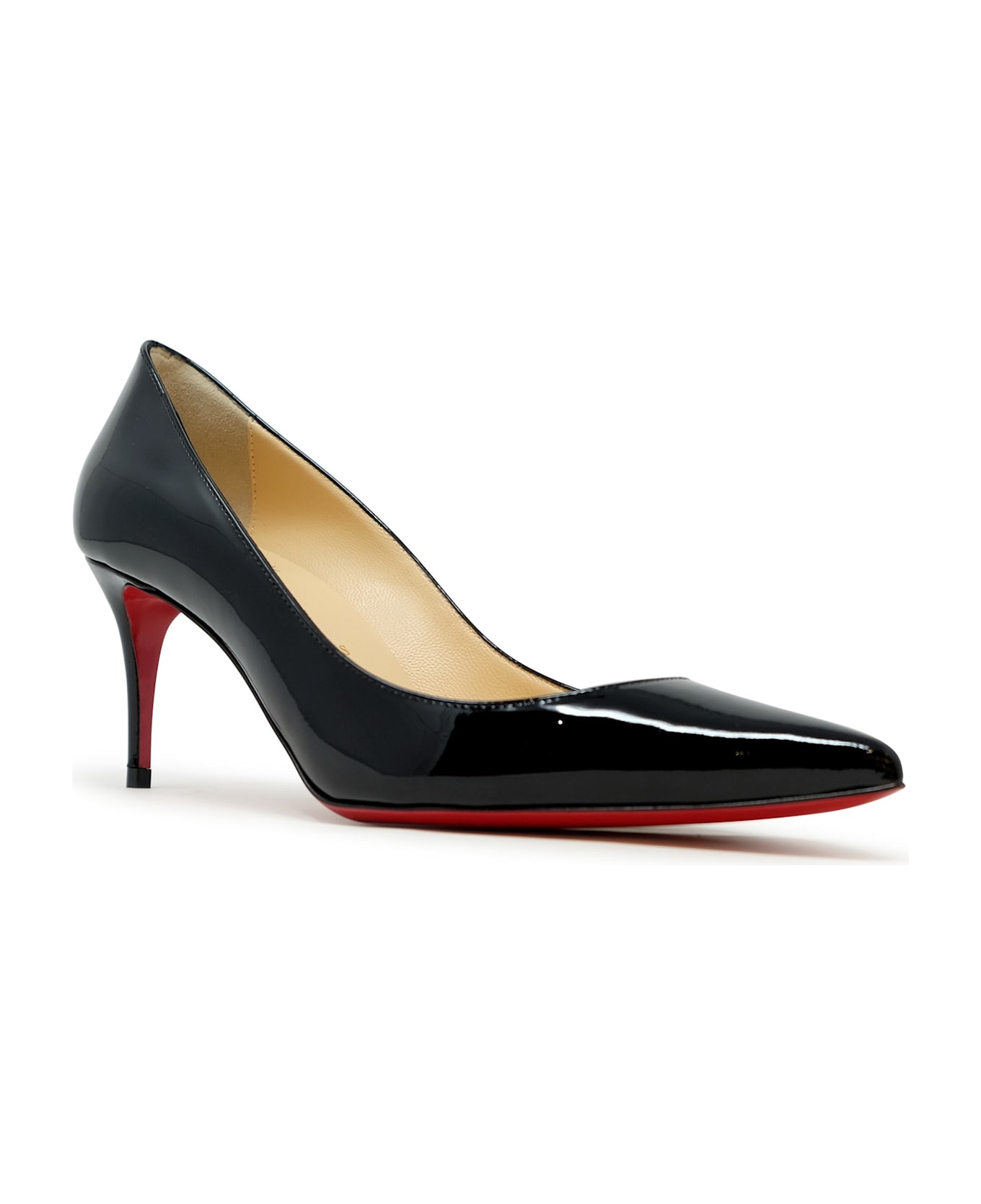 Christian Louboutin Black Patent Kate 70 Pumps - Black