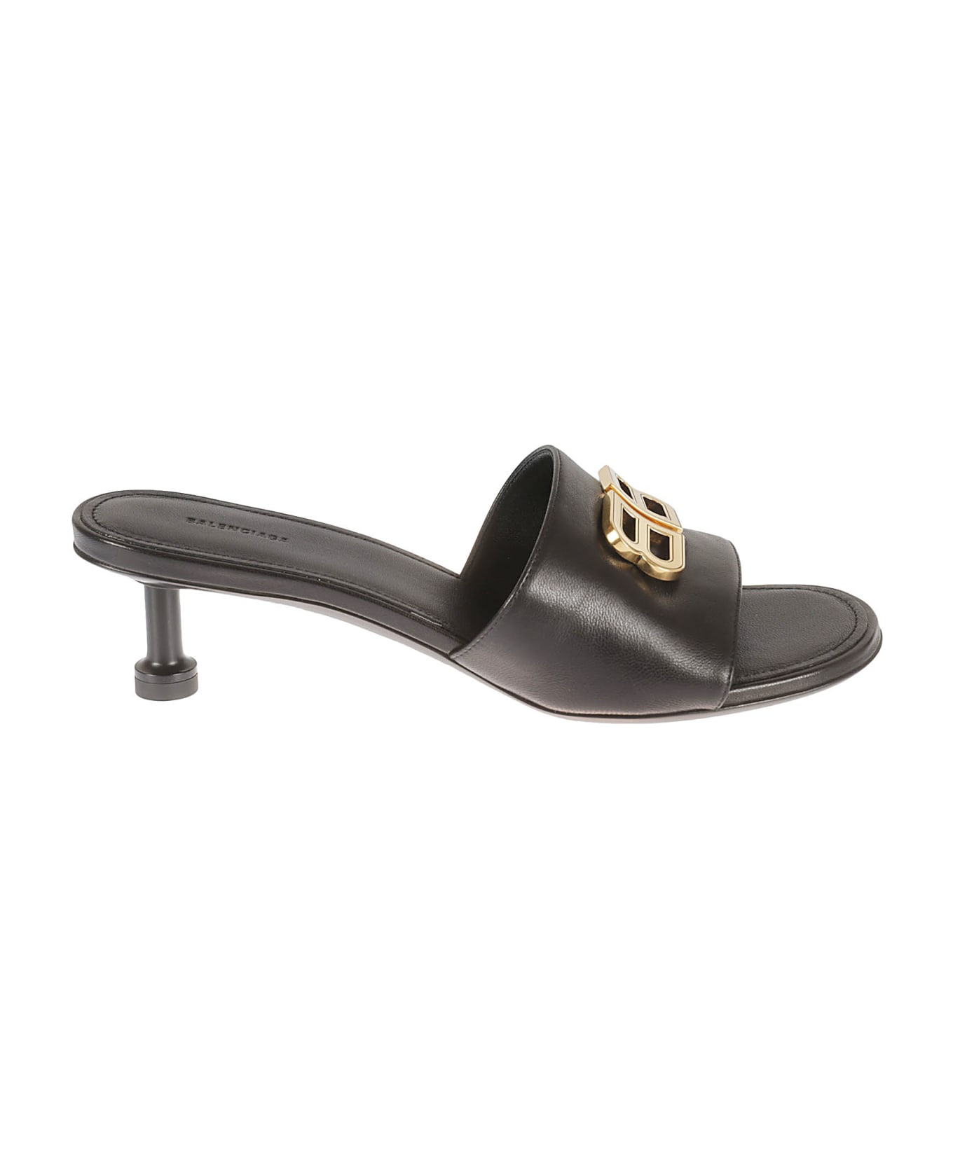 Balenciaga Groupie Sandals - Black/Gold Vintage