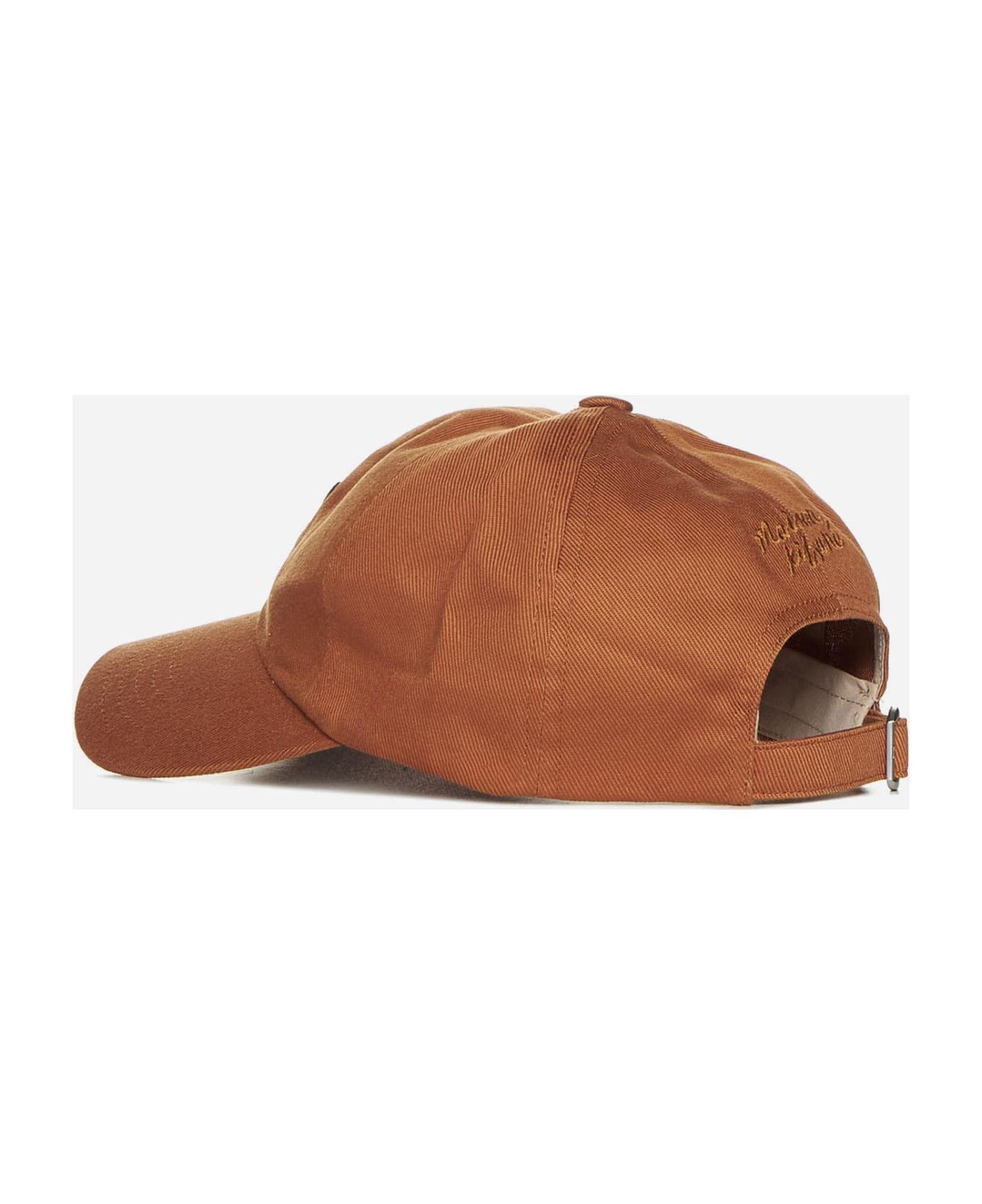 Maison Kitsuné Bold Fox Head Cotton Baseball Cap - Tobacco