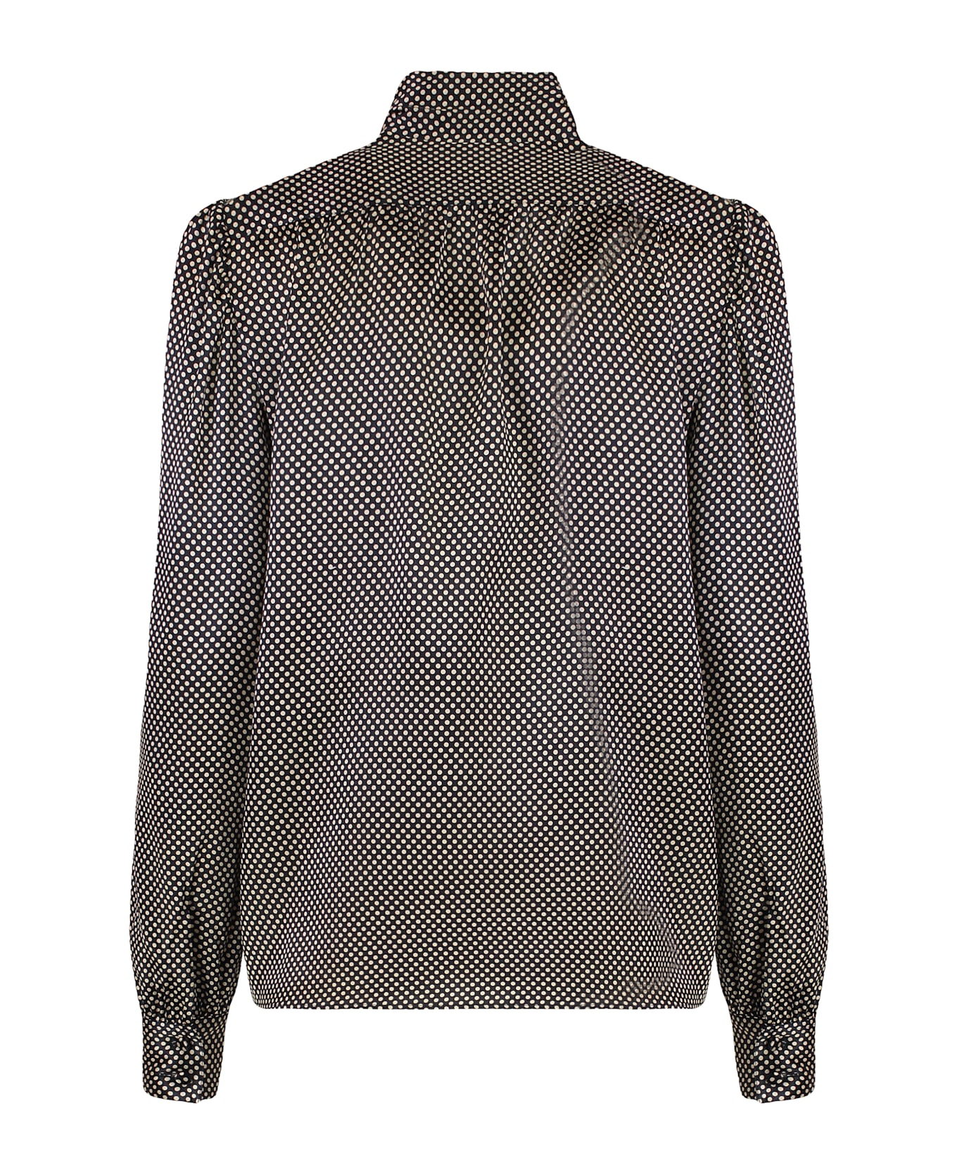 Tom Ford Polka-dot Silk Blouse - black