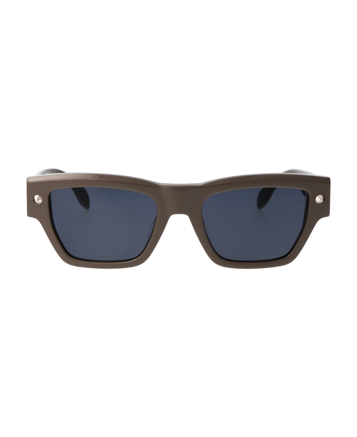 Alexander McQueen Eyewear Am0409s Sunglasses - 003 BROWN BROWN BLUE