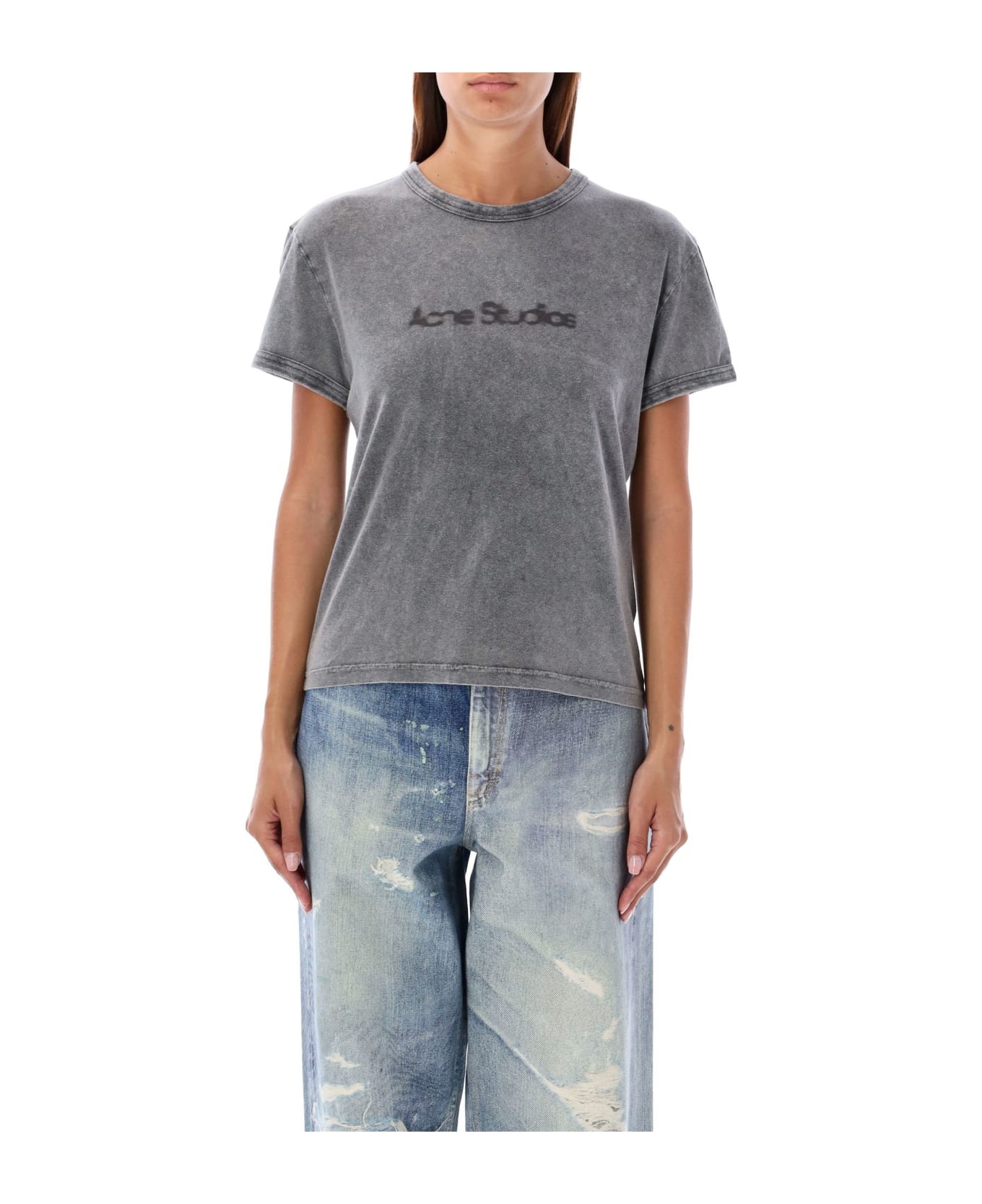 Acne Studios Etza Blurred T-shirt - FADED GRAY