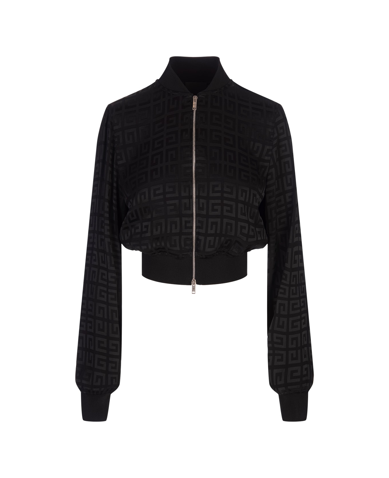 Givenchy Black 4g Jacquard Bomber Jacket - Black