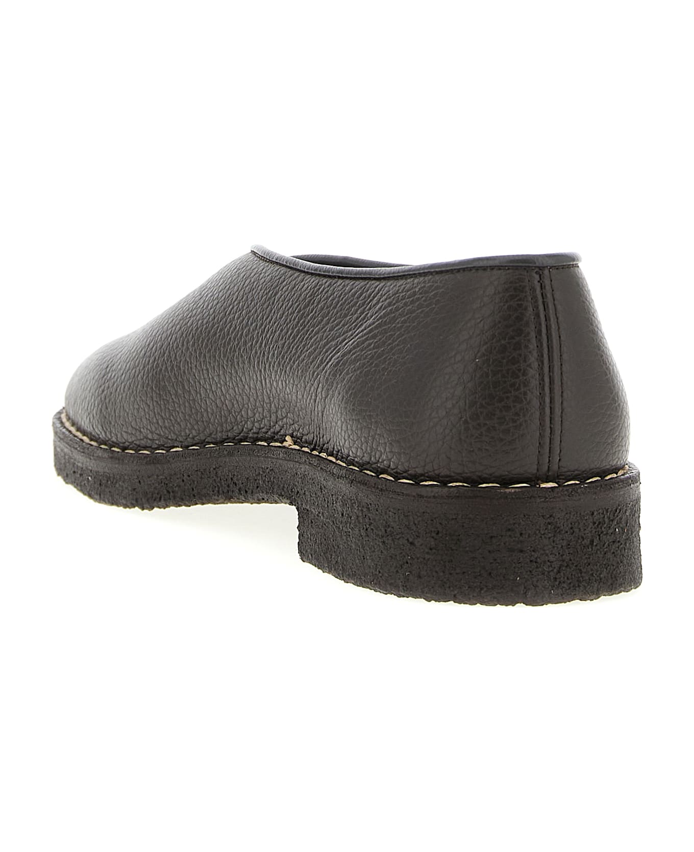 Lemaire 
piped Crepe
 Slippers - Brown