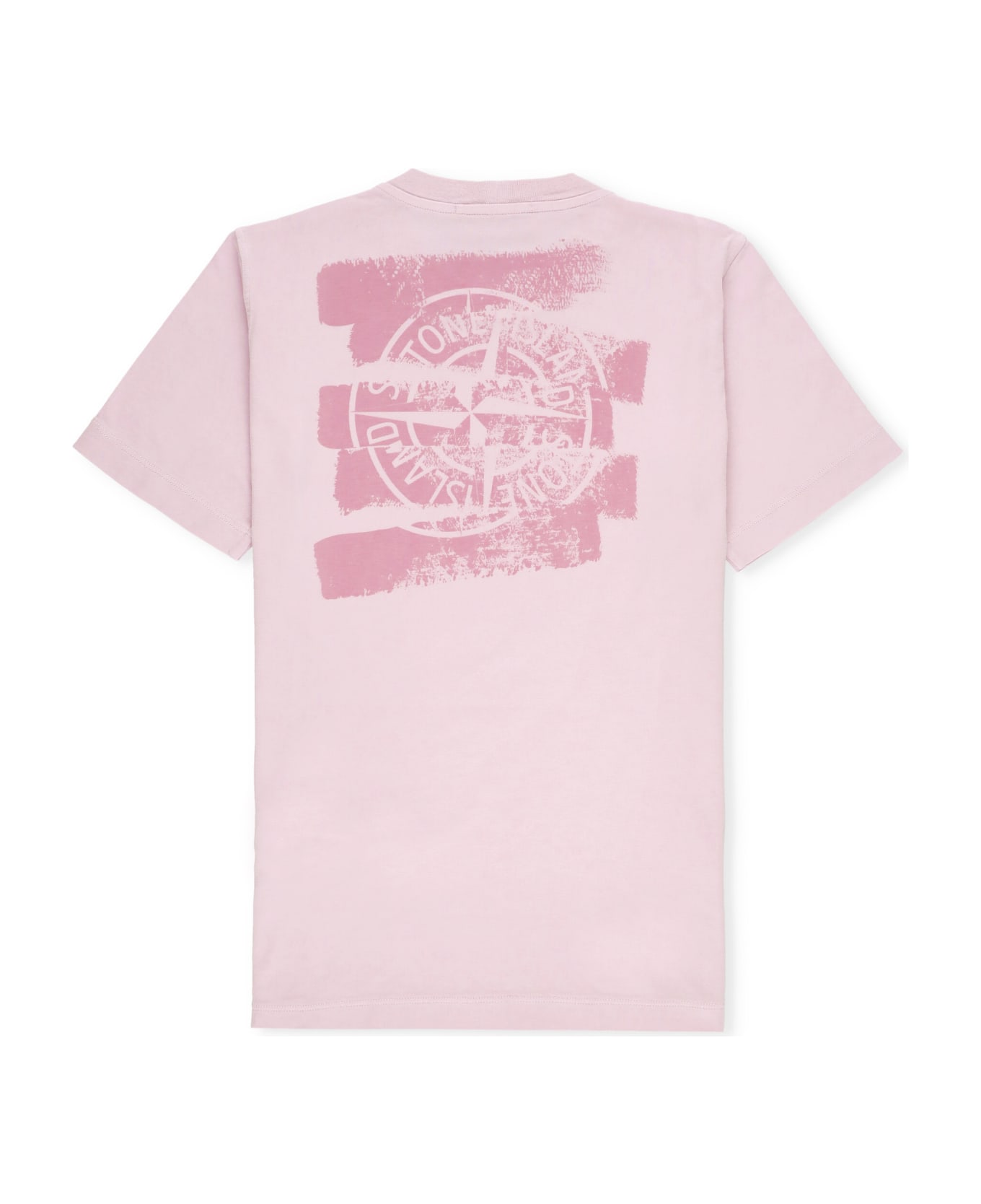Stone Island Cotton T-shirt - Pink Tシャツ＆ポロシャツ
