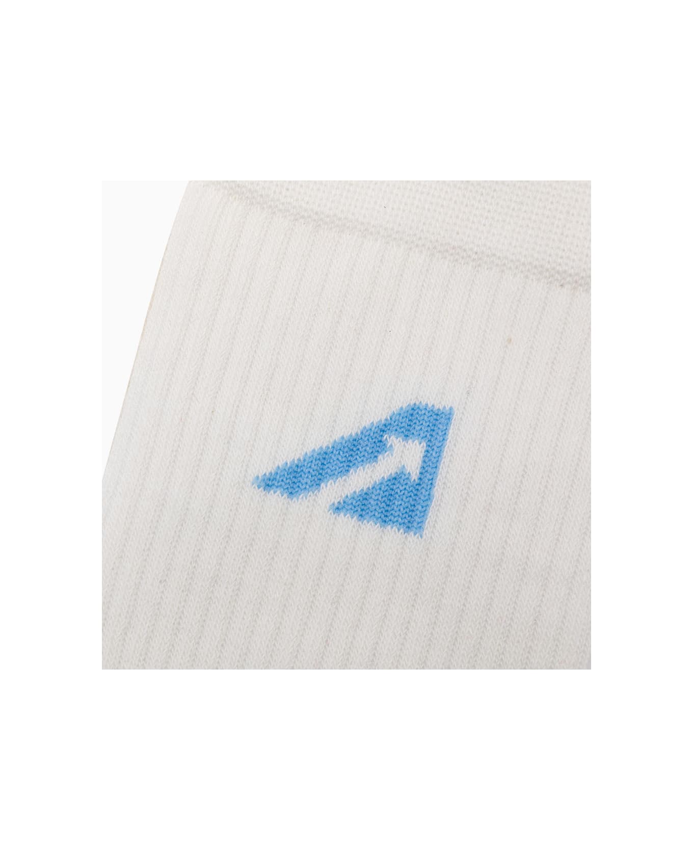 Autry Main Socks - White/azur