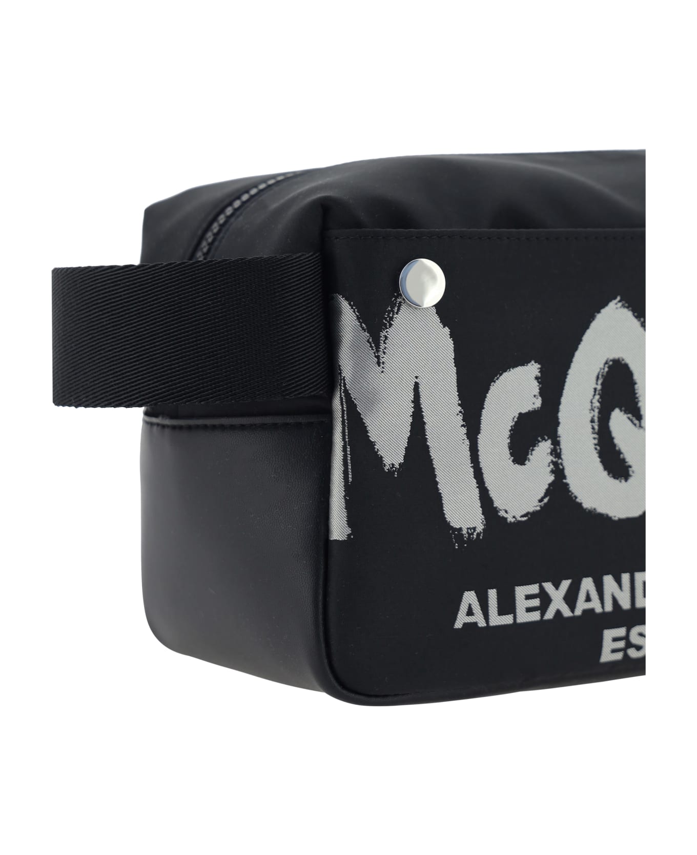 Alexander McQueen Beauty Case - Black/off White ベルトバッグ