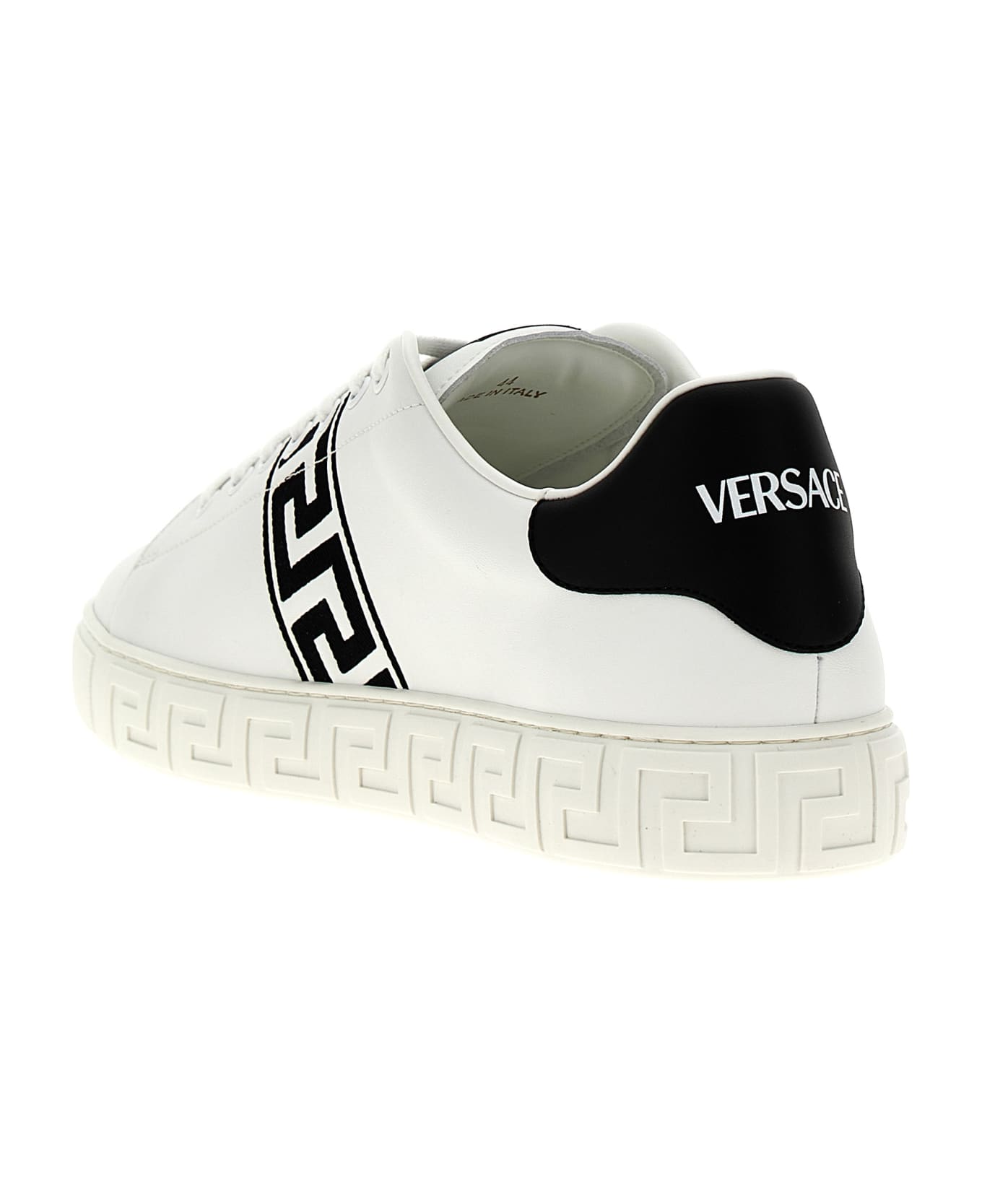 Versace 'greca' Sneakers - White/Black