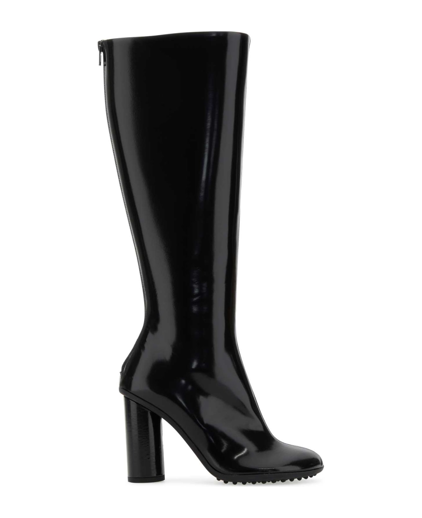 Bottega Veneta Black Leather Atomic Boots - Black