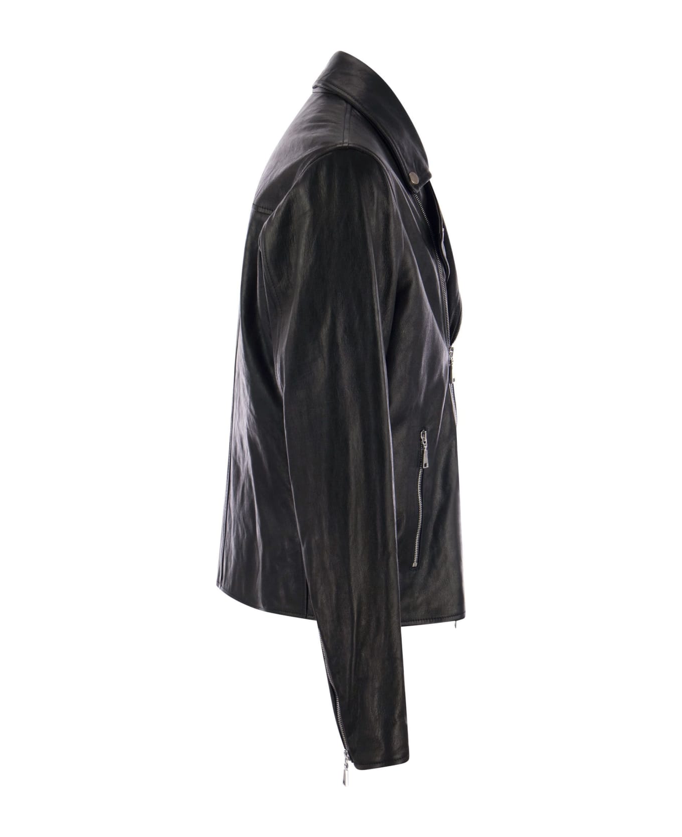 Tagliatore Leather Jacket - Black