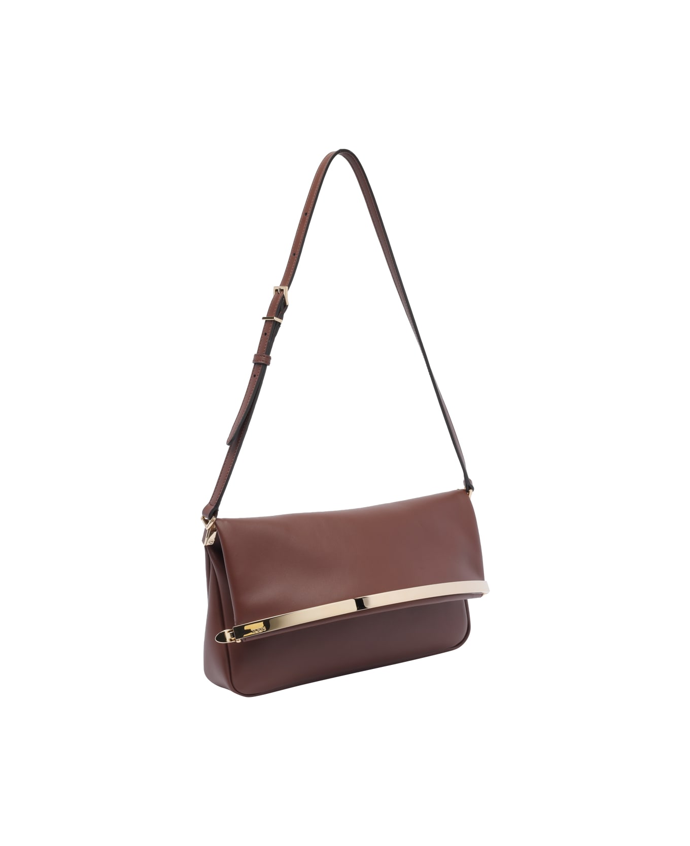 Tod
s Leather Flap Bag - Brown
