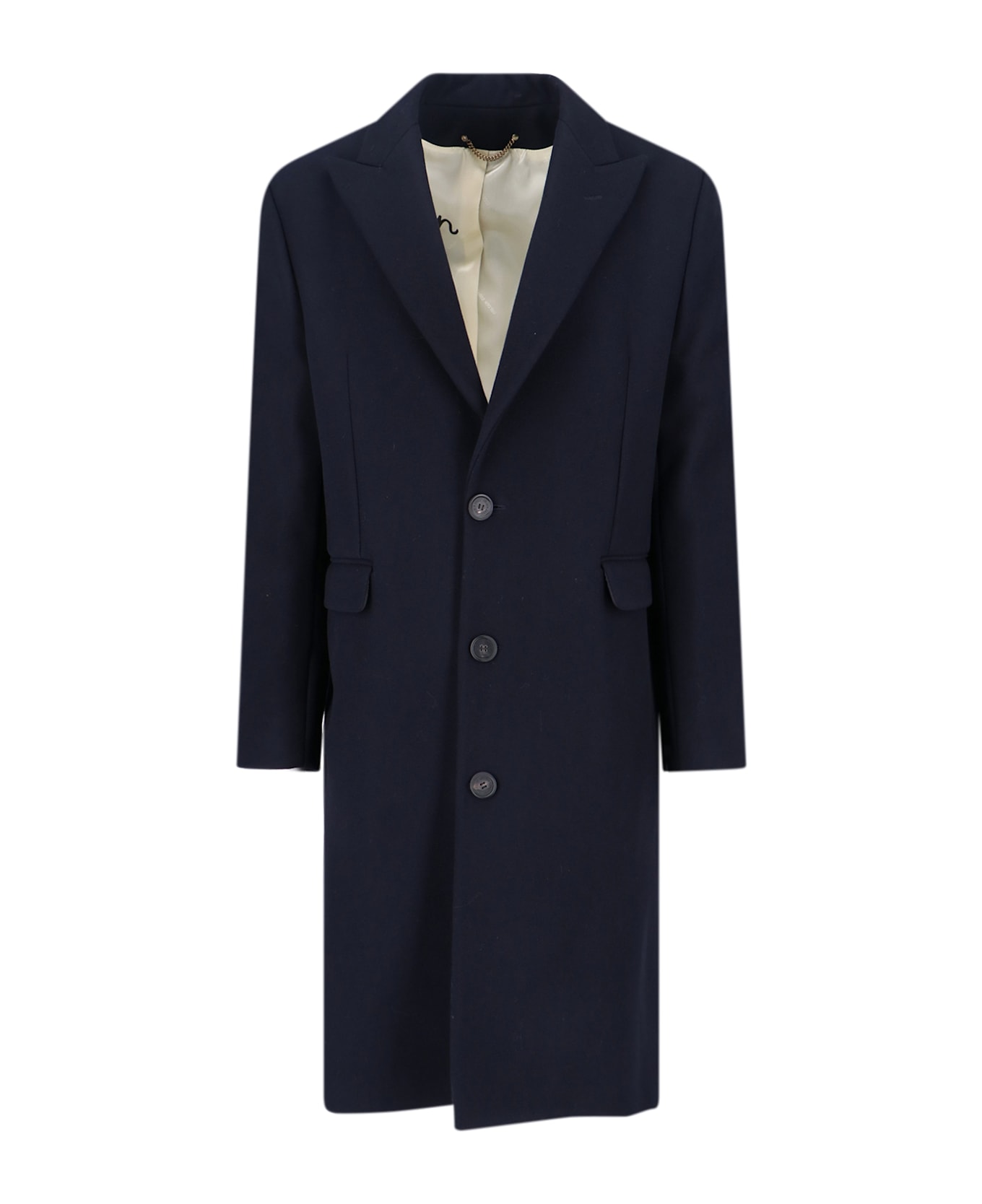 Golden Goose Virgin Wool Blend Coat - Blue