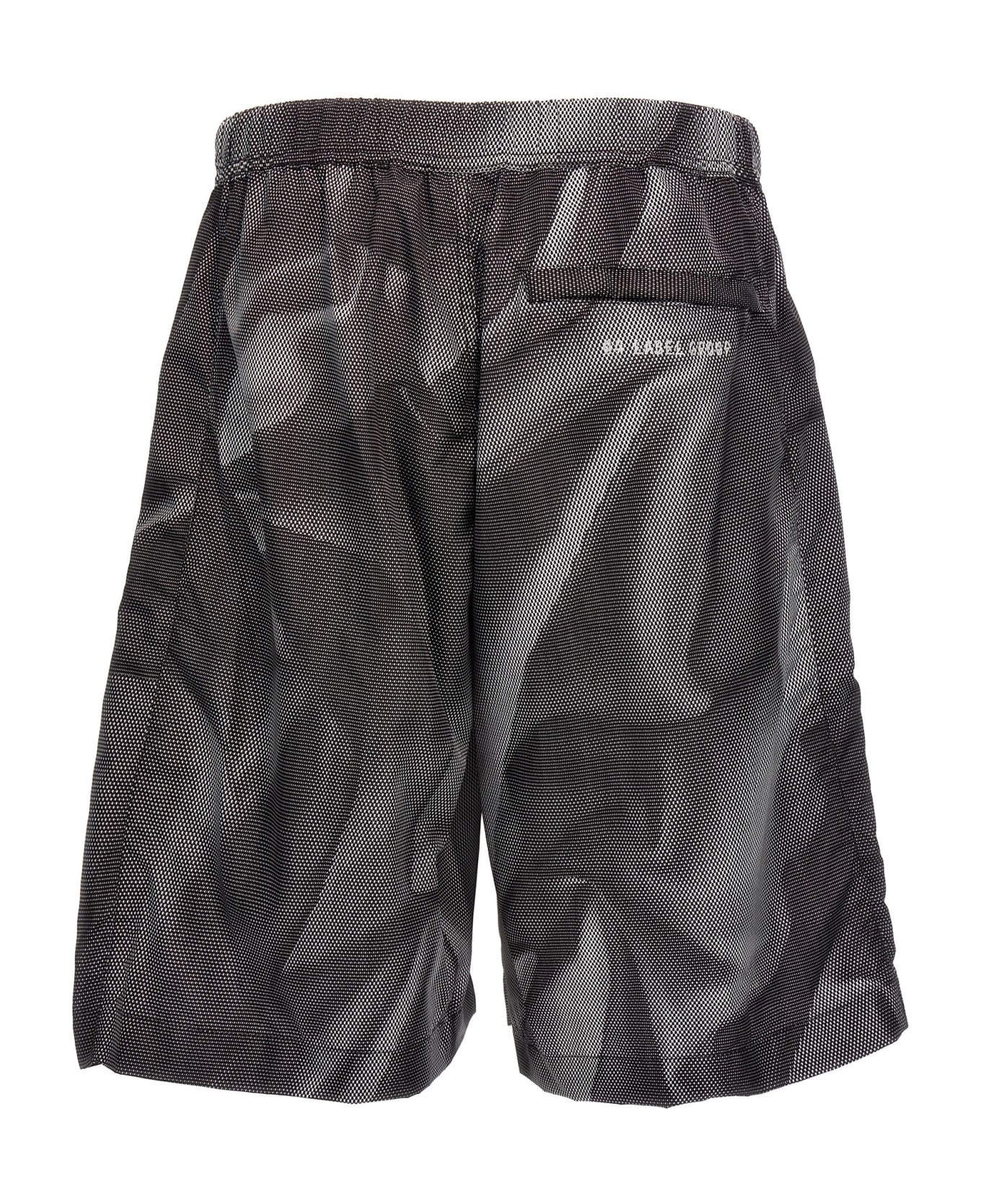 44 Label Group 'crinkle' Bermuda Shorts - Black ショートパンツ