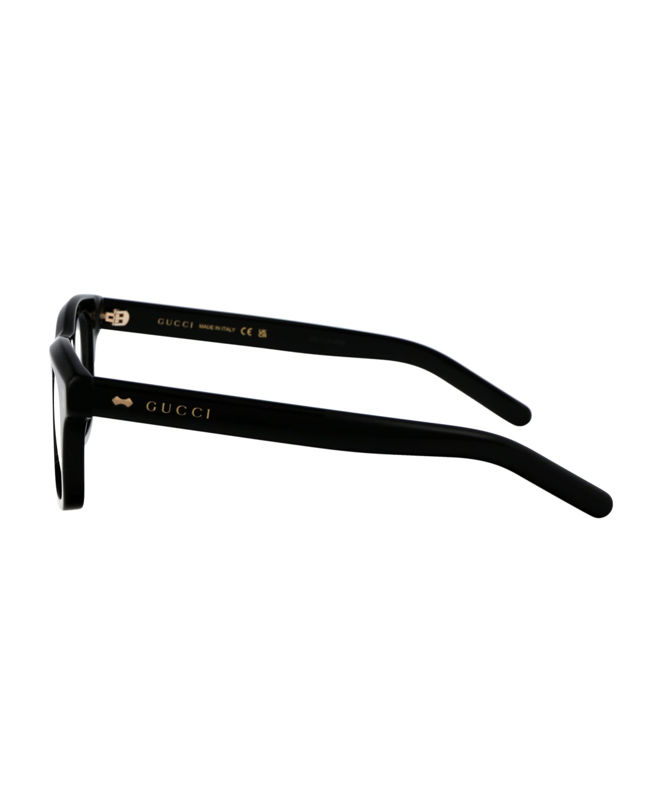 Gucci Eyewear Gg1526o Glasses - 001 BLACK BLACK TRANSPARENT アイウェア