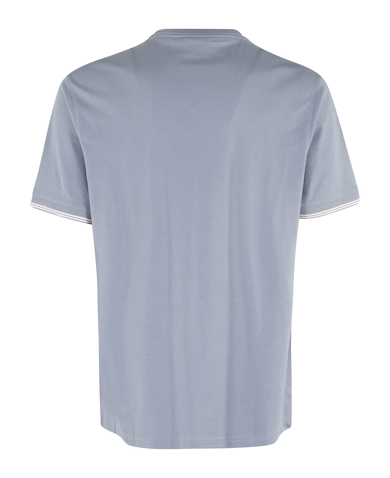 Barbour Philip Tipped Cuff Tee - Washed Blue