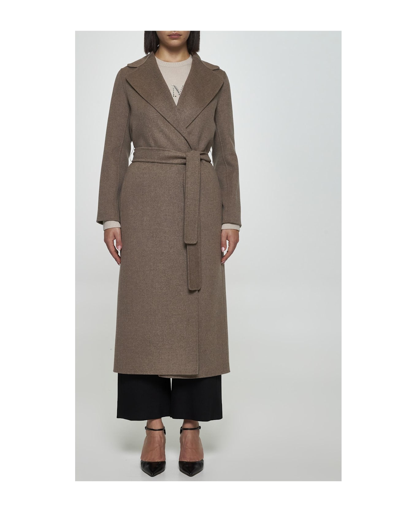 'S Max Mara Poldo Wool Coat - Beige