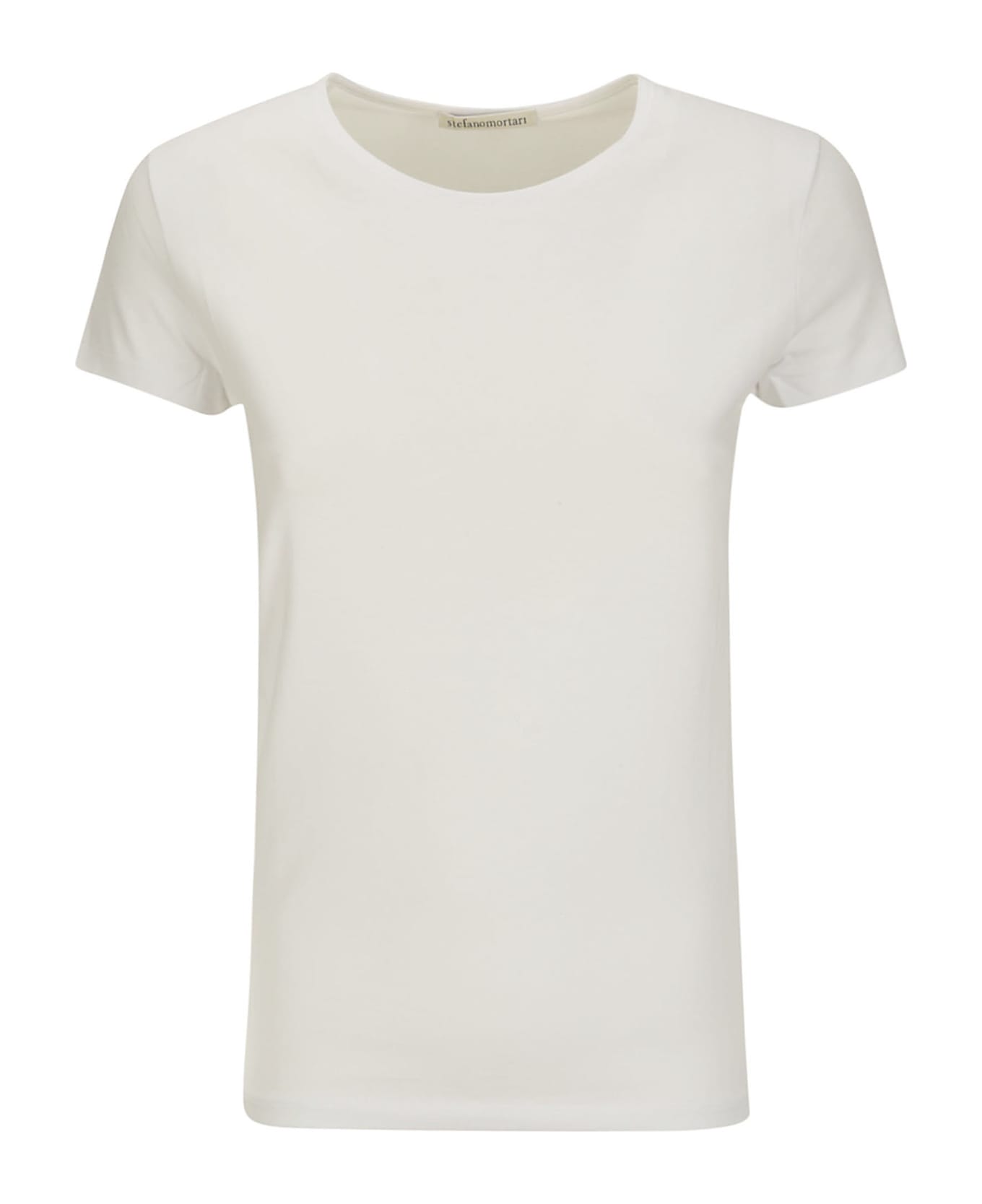 Stefano Mortari M/s Crew Neck T-shirt - WHITE Tシャツ