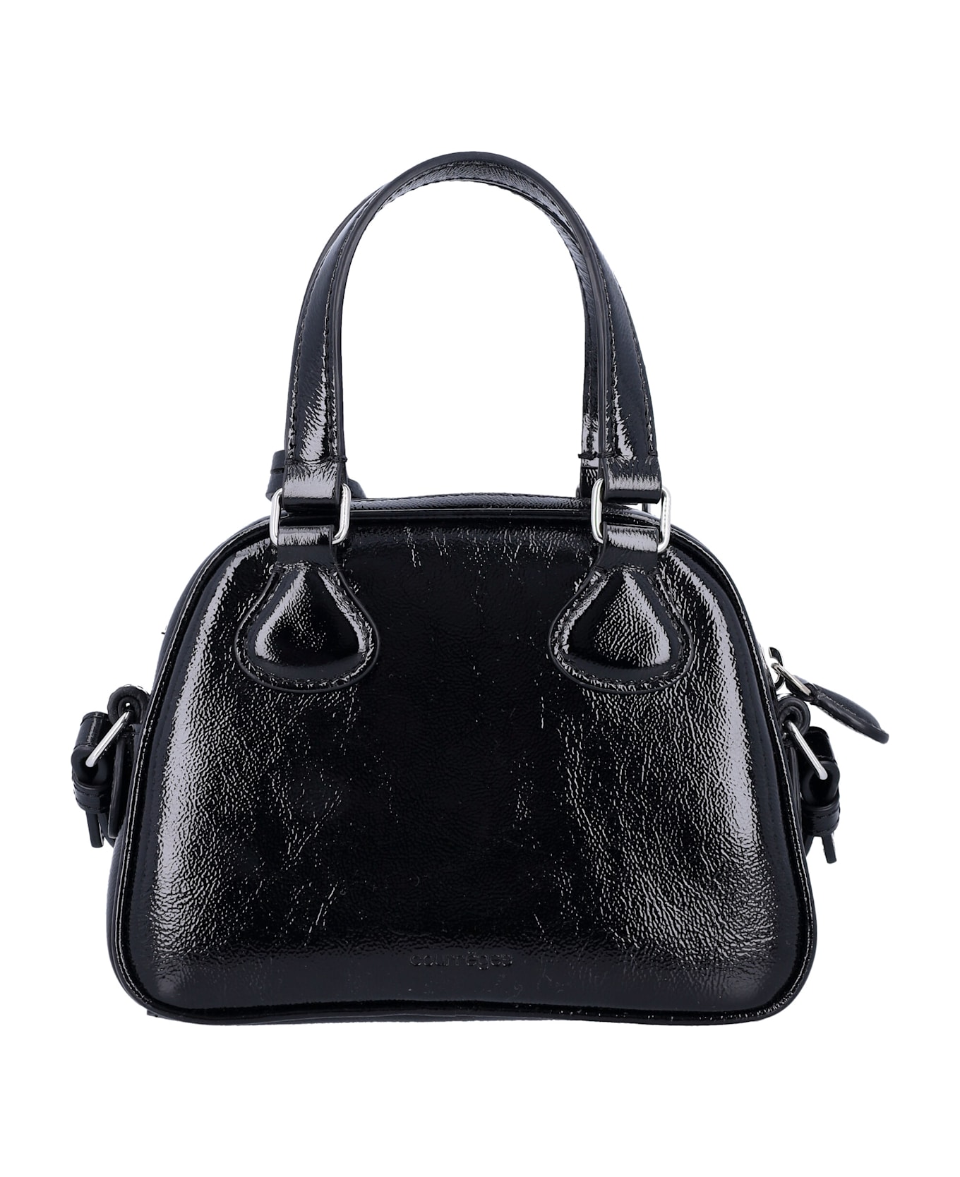Courrèges Naplack Mini Bowliing Bag - BLACK