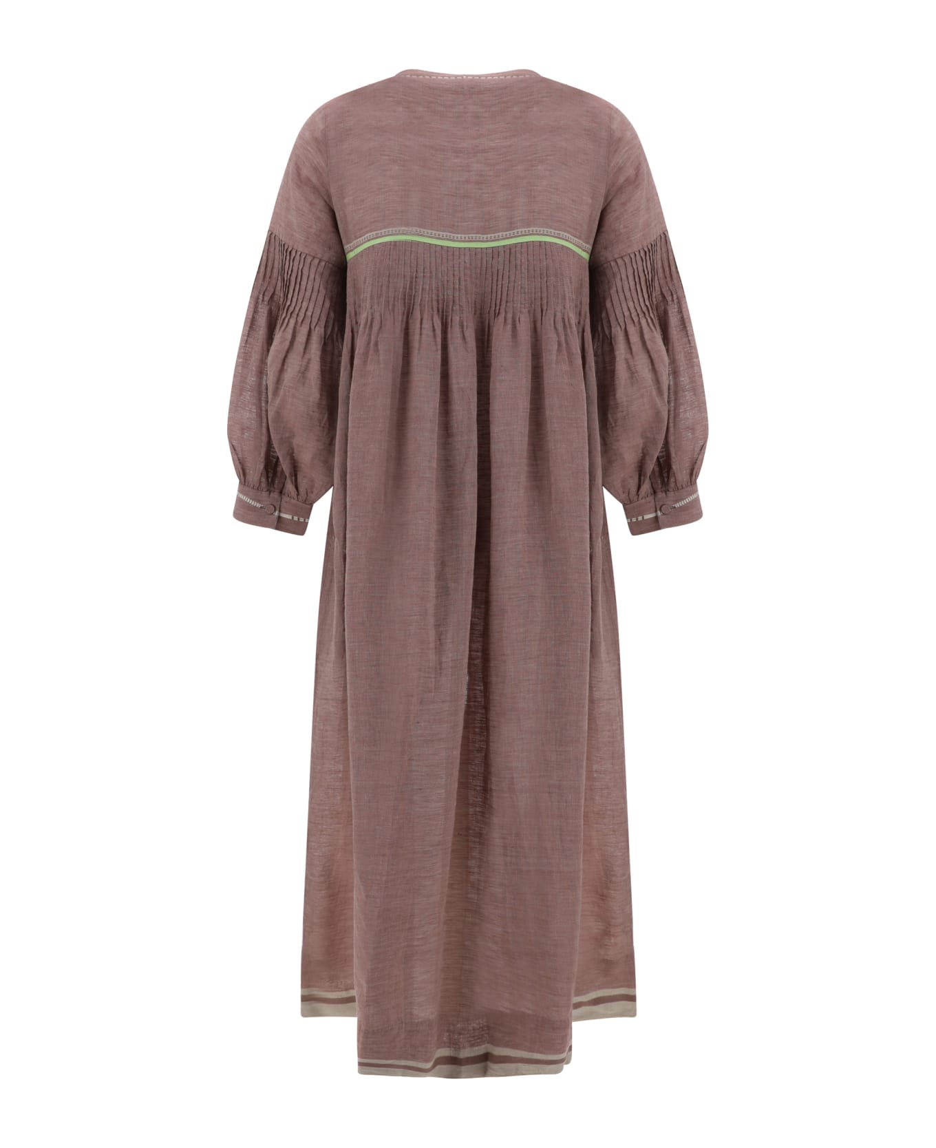 Eka Viola Long Dress - Brown ワンピース＆ドレス