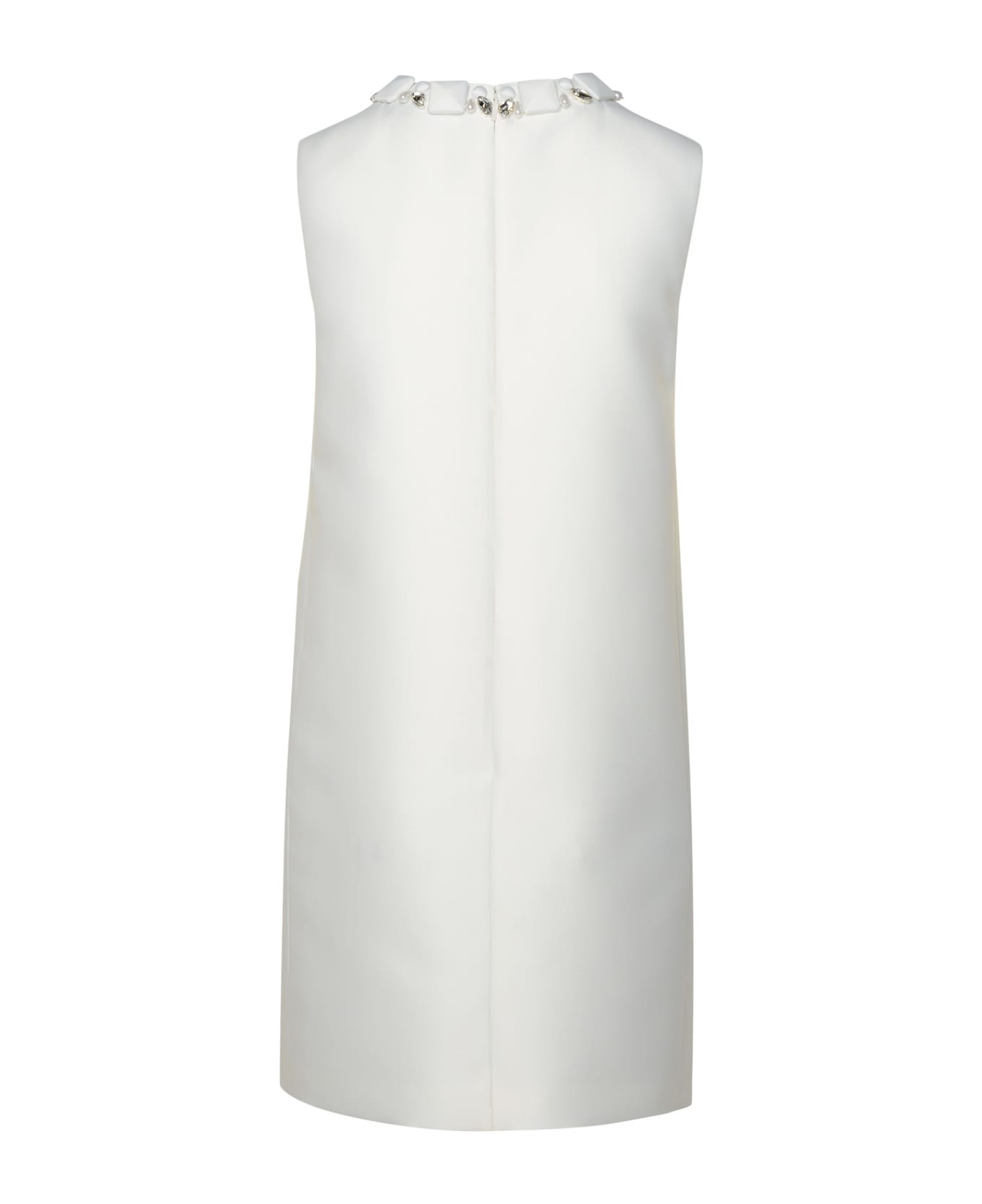 Versace White Silk Blend Dress - White