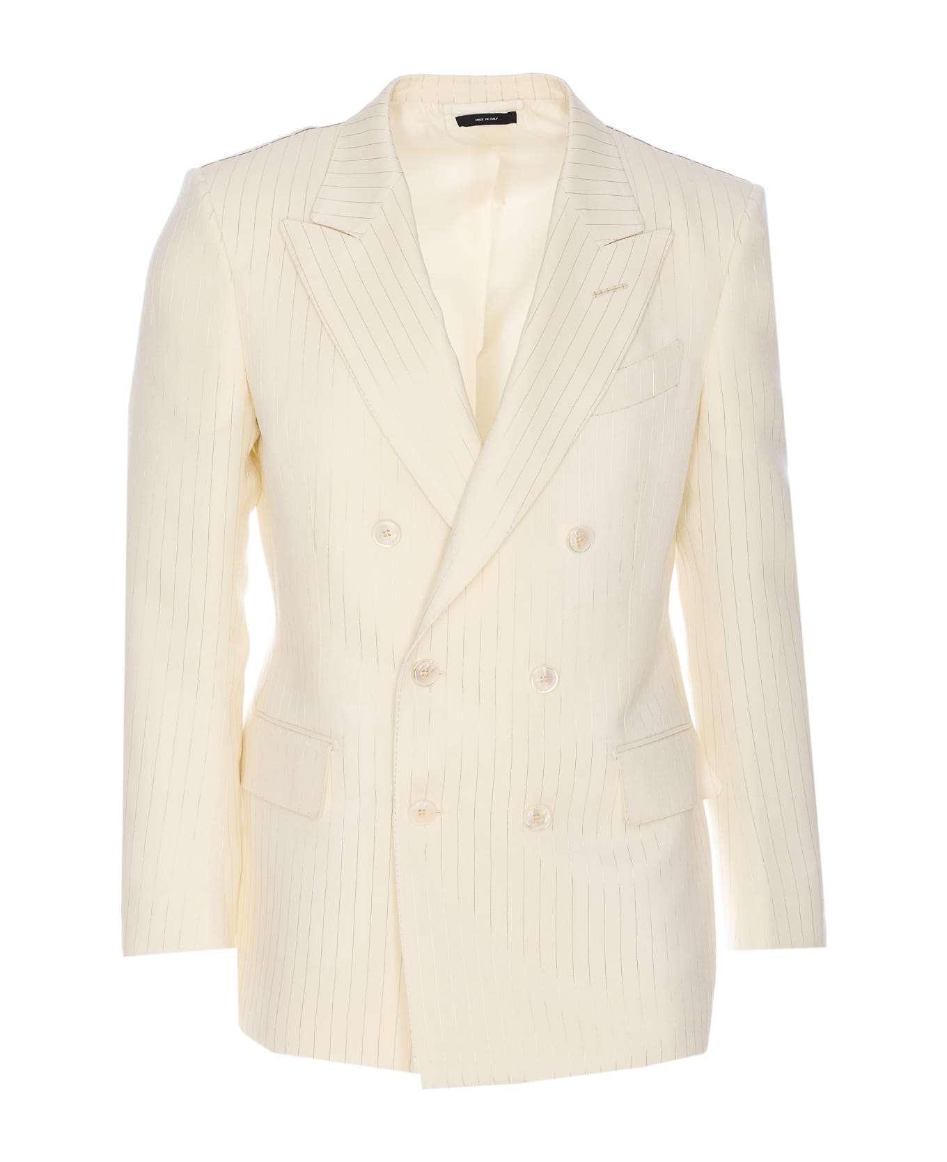 Tom Ford Organza Lurex Jacket - White