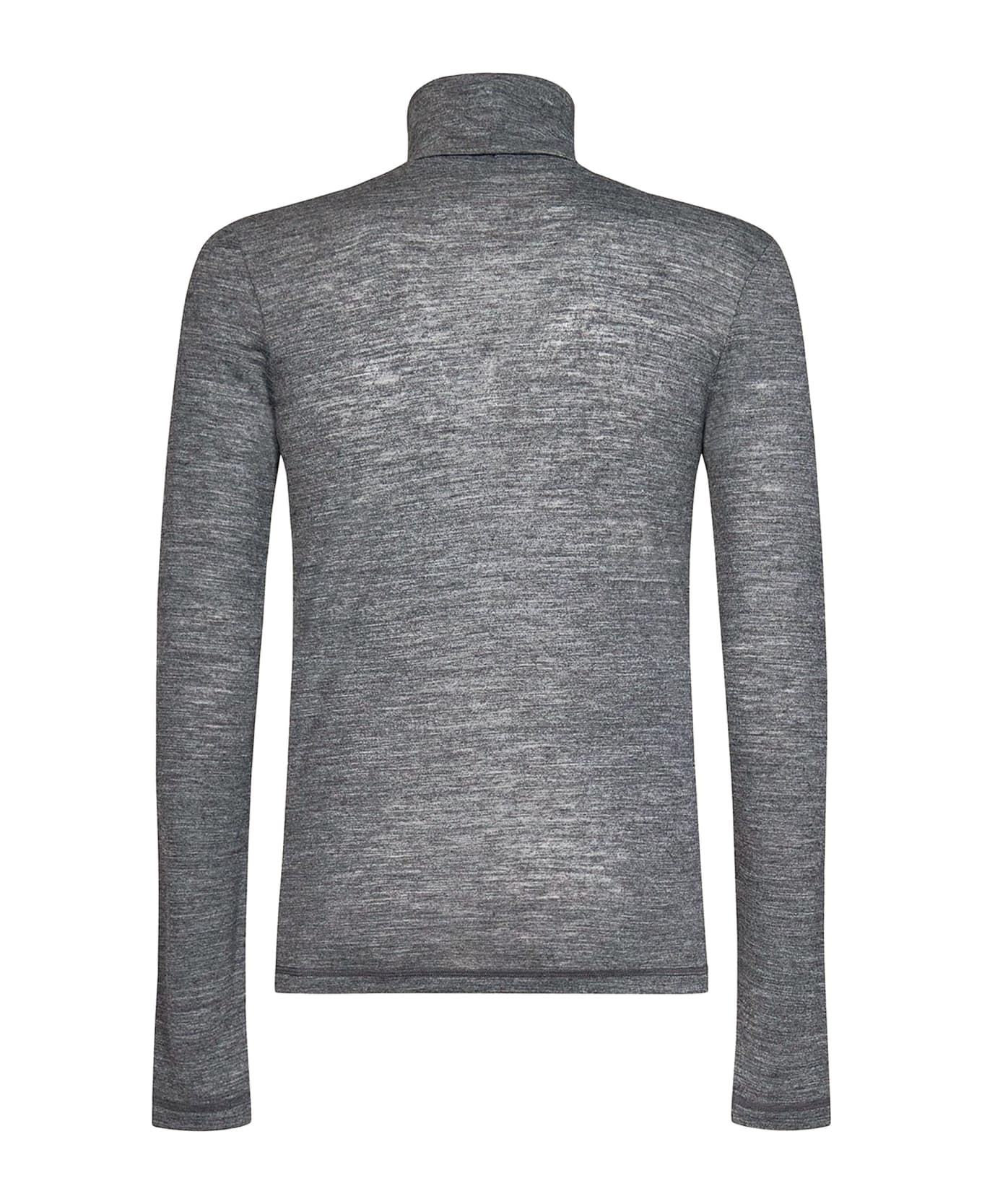 Jil Sander Melange Grey Polyester Blend Sweater - Grey