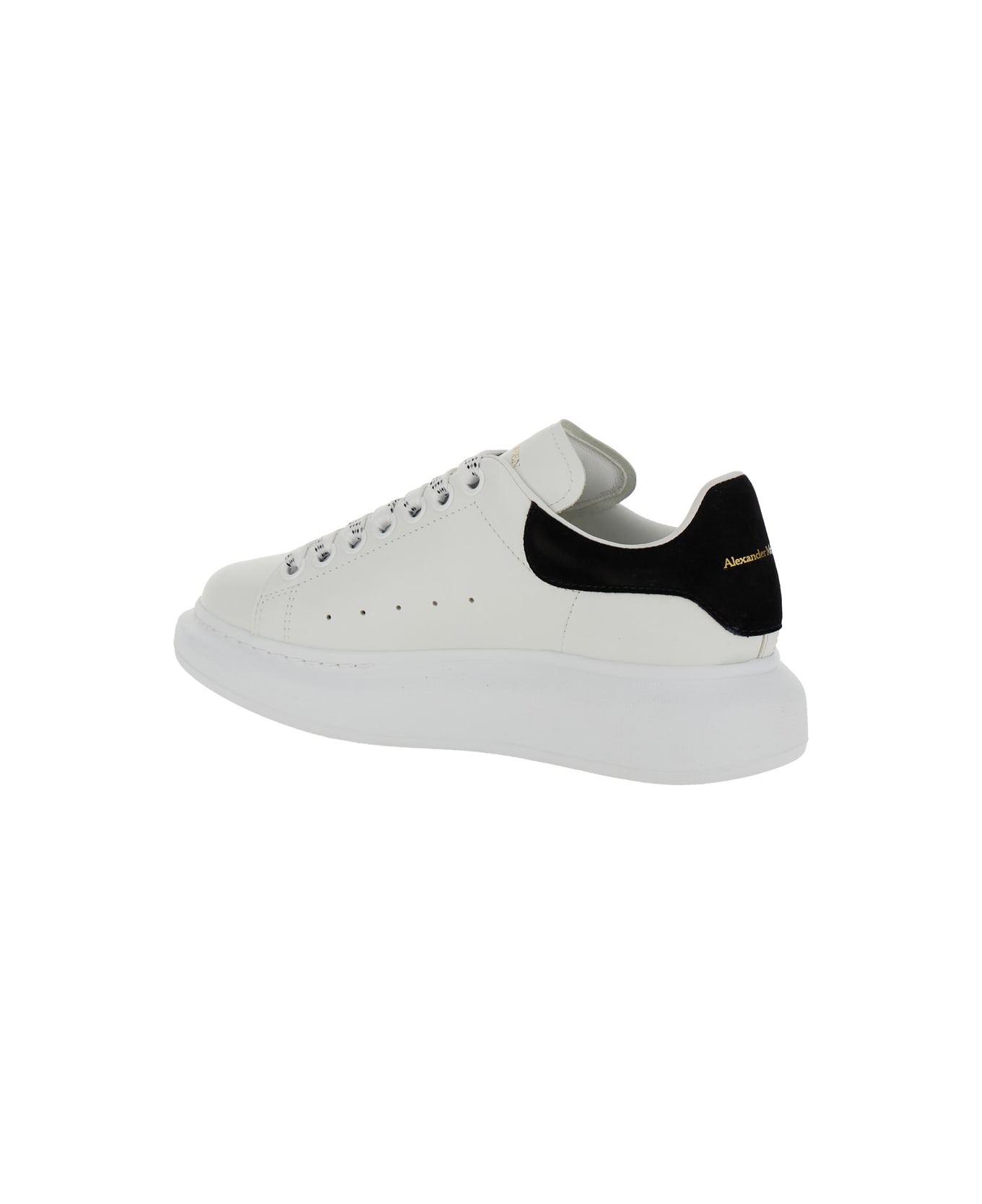 Alexander McQueen White Sneakers With Logo On The Tongue And Logo Lettering On The Rear In Leather Woman - White