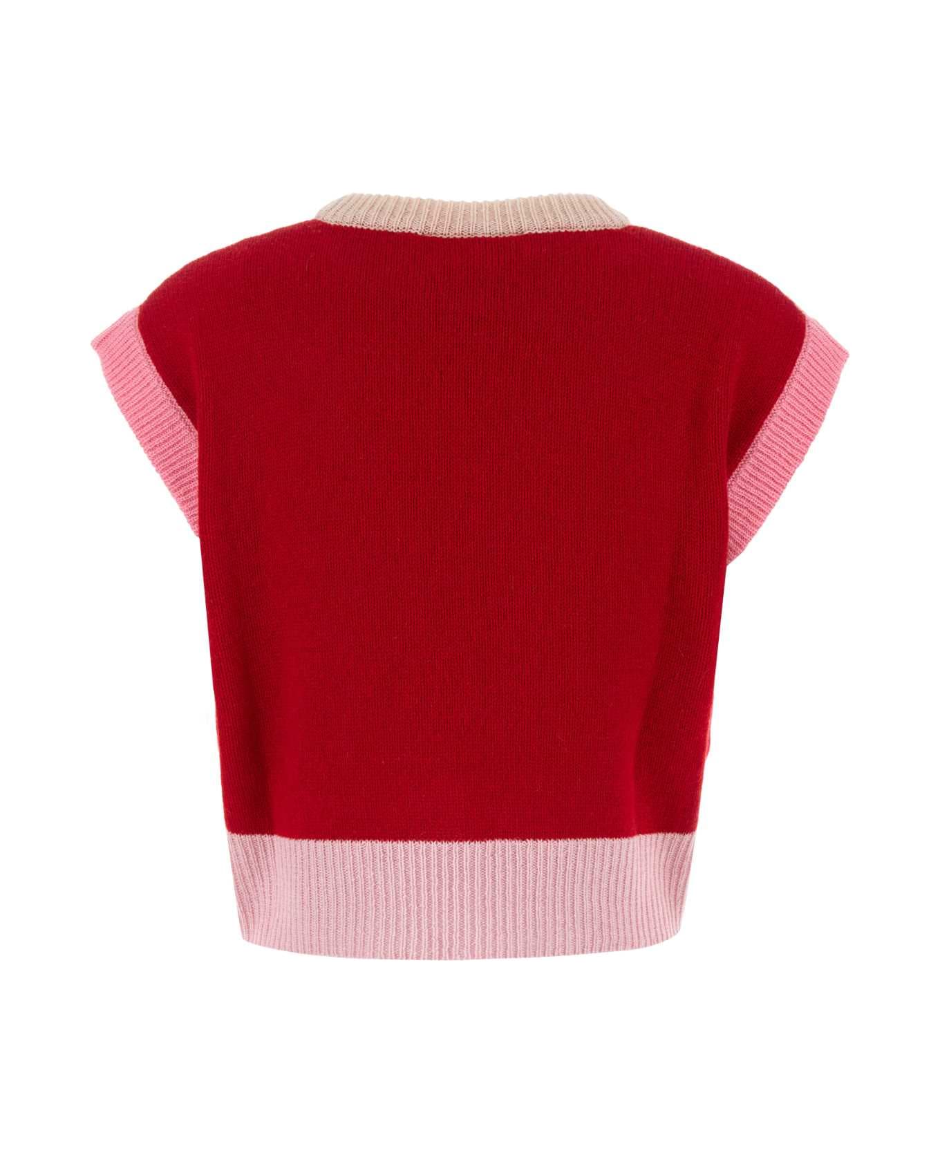 Marni Multicolor Cashmere Vest - PINKGUMMY