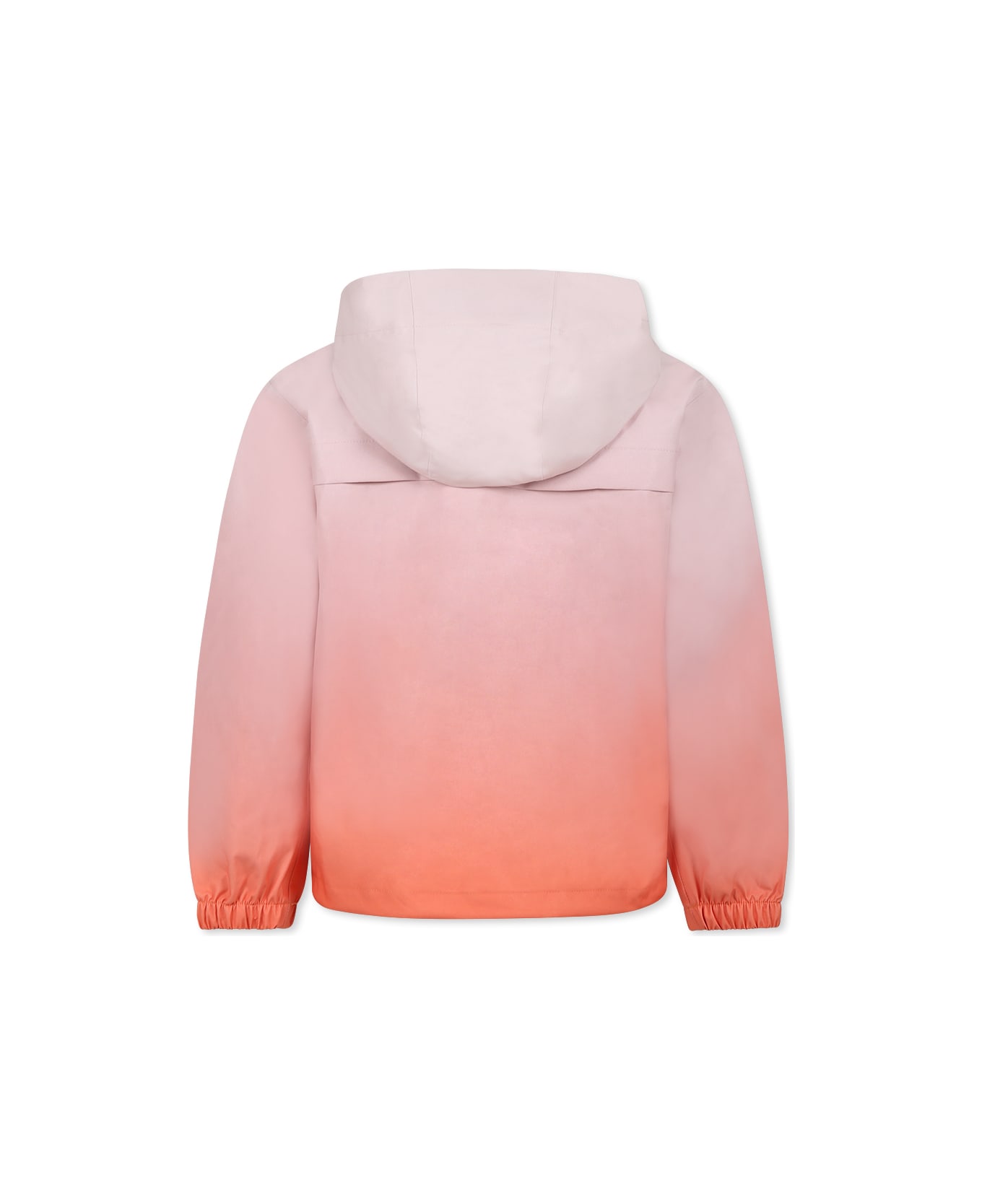 Molo Pink Windbreaker Jacket For Girl With Logo - Pink