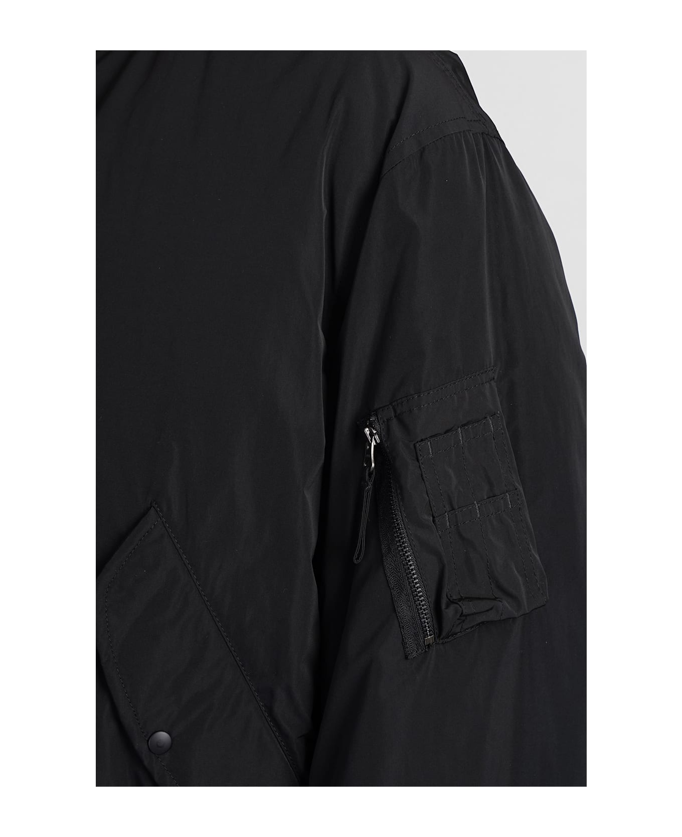 Aspesi Gunner Ii Bomber In Black Polyester - black