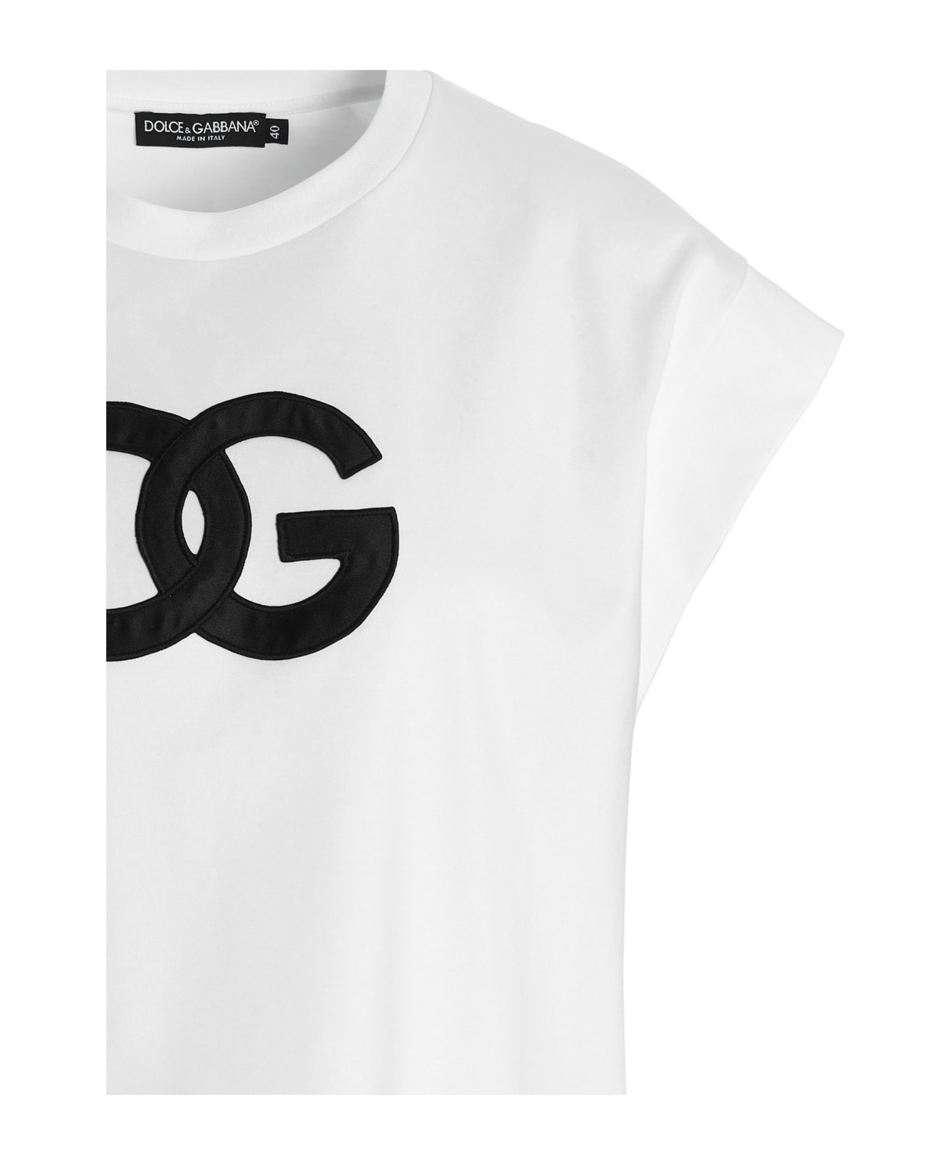 Dolce & Gabbana Logo Patch T-shirt - White