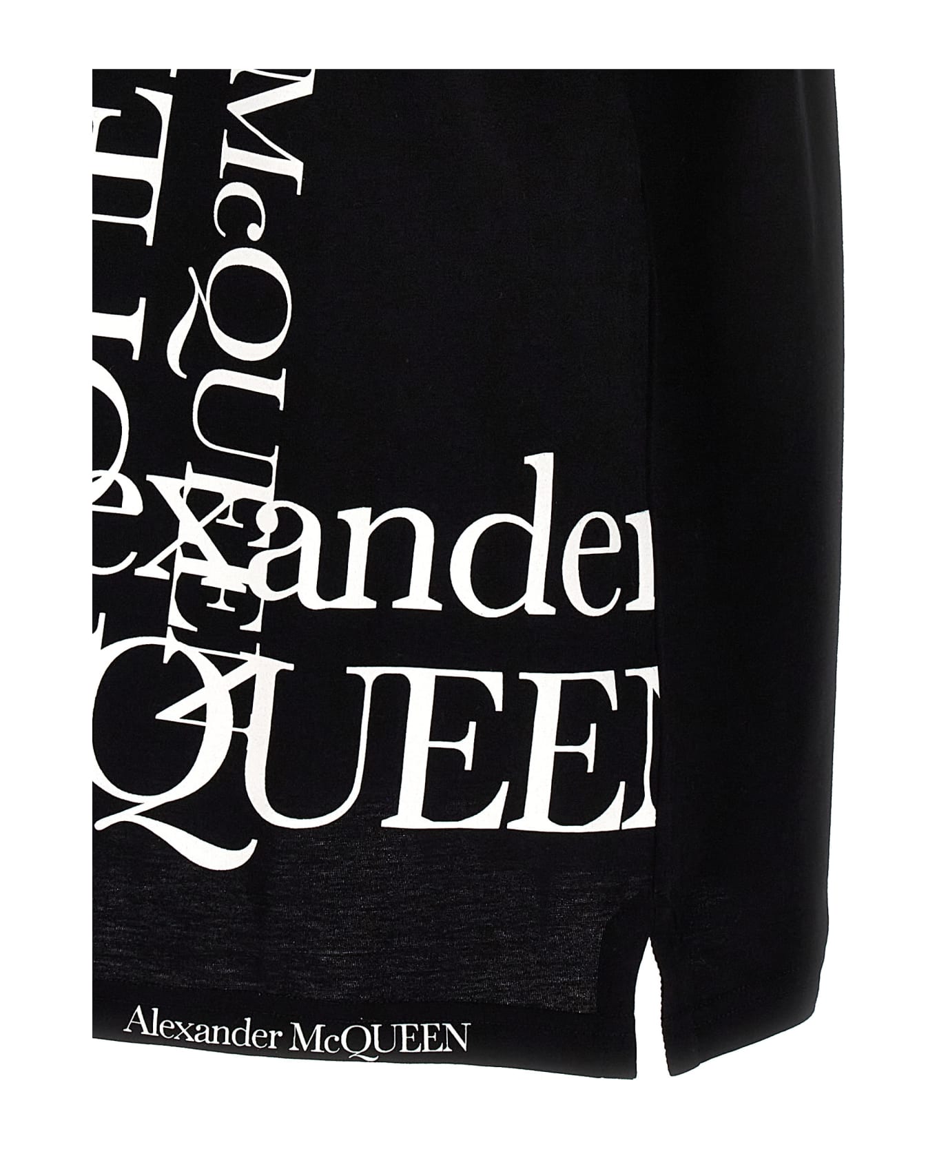 Alexander McQueen Logo Print T-shirt - Nero