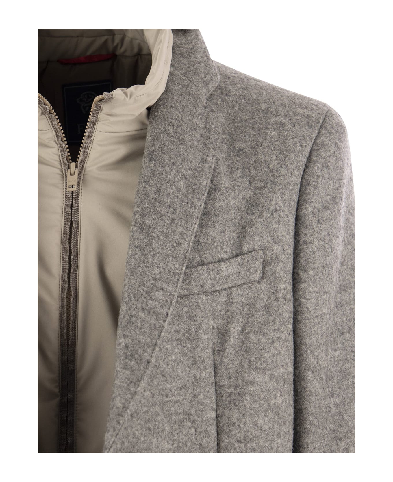Fay Two-button Double Jacket - Grey