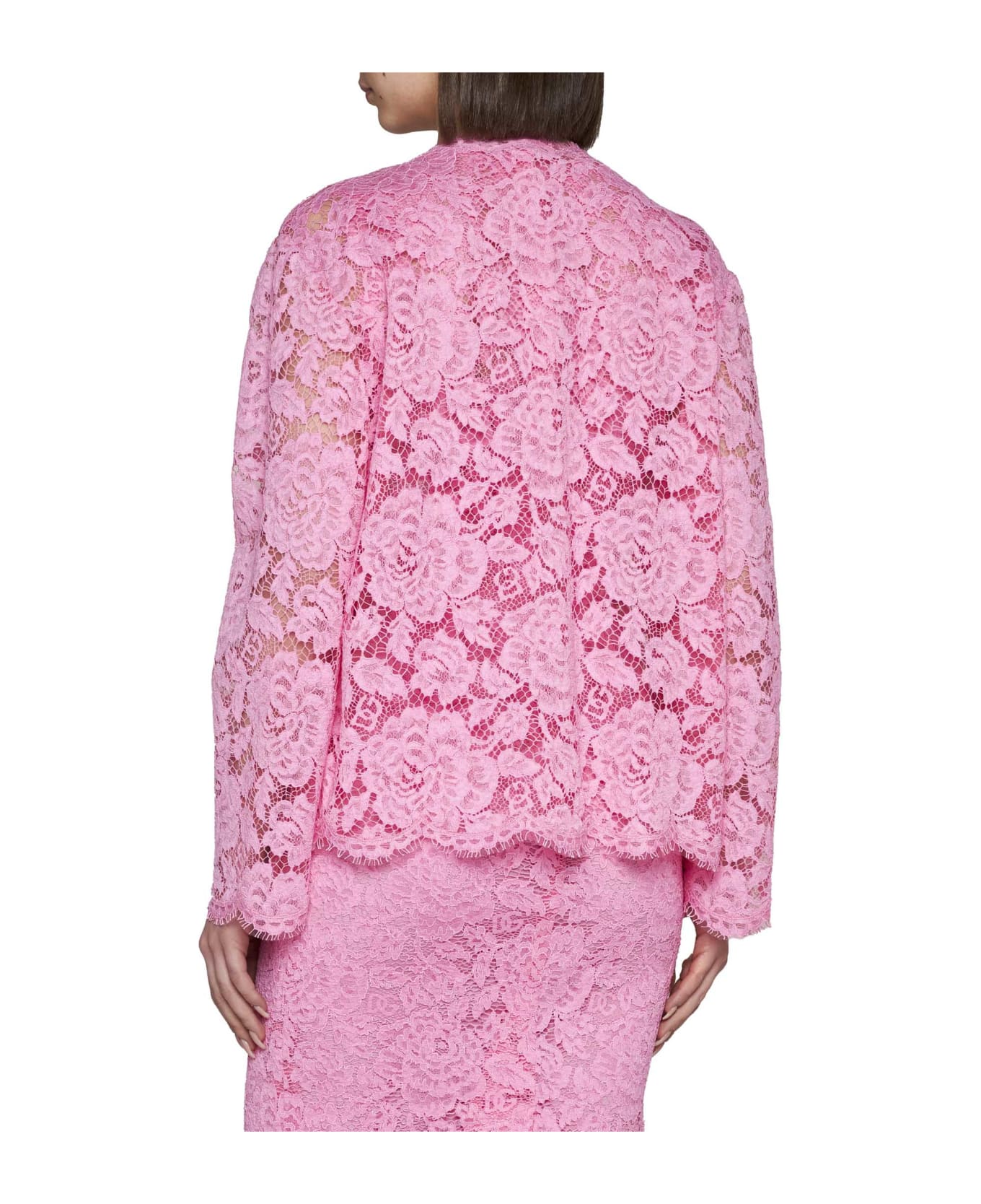 Dolce & Gabbana Laced Buttoned Blouse - Rosa 2