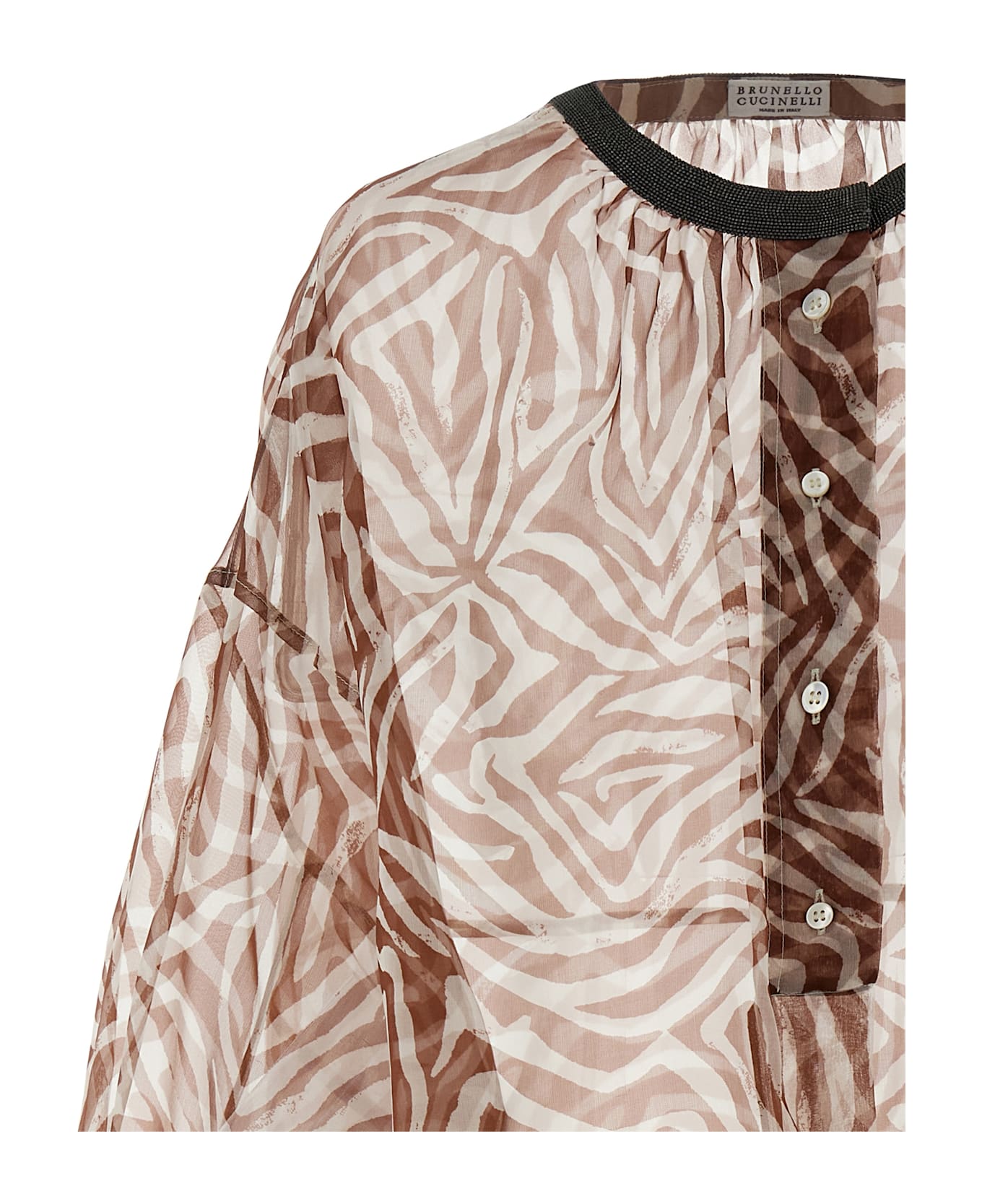 Brunello Cucinelli Monile Silk Blouse - Multicolor