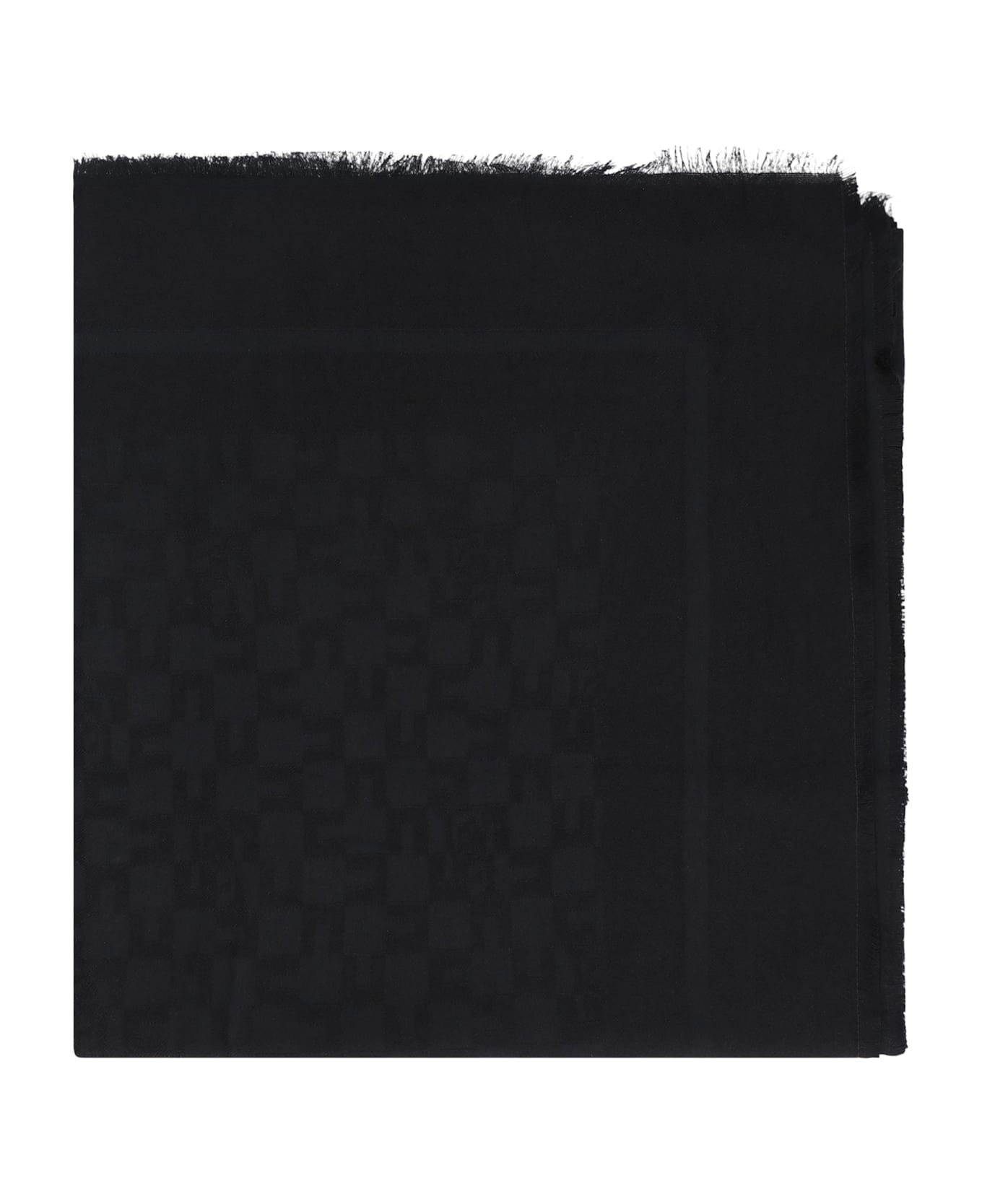 Elisabetta Franchi Jacquard Scarf - black
