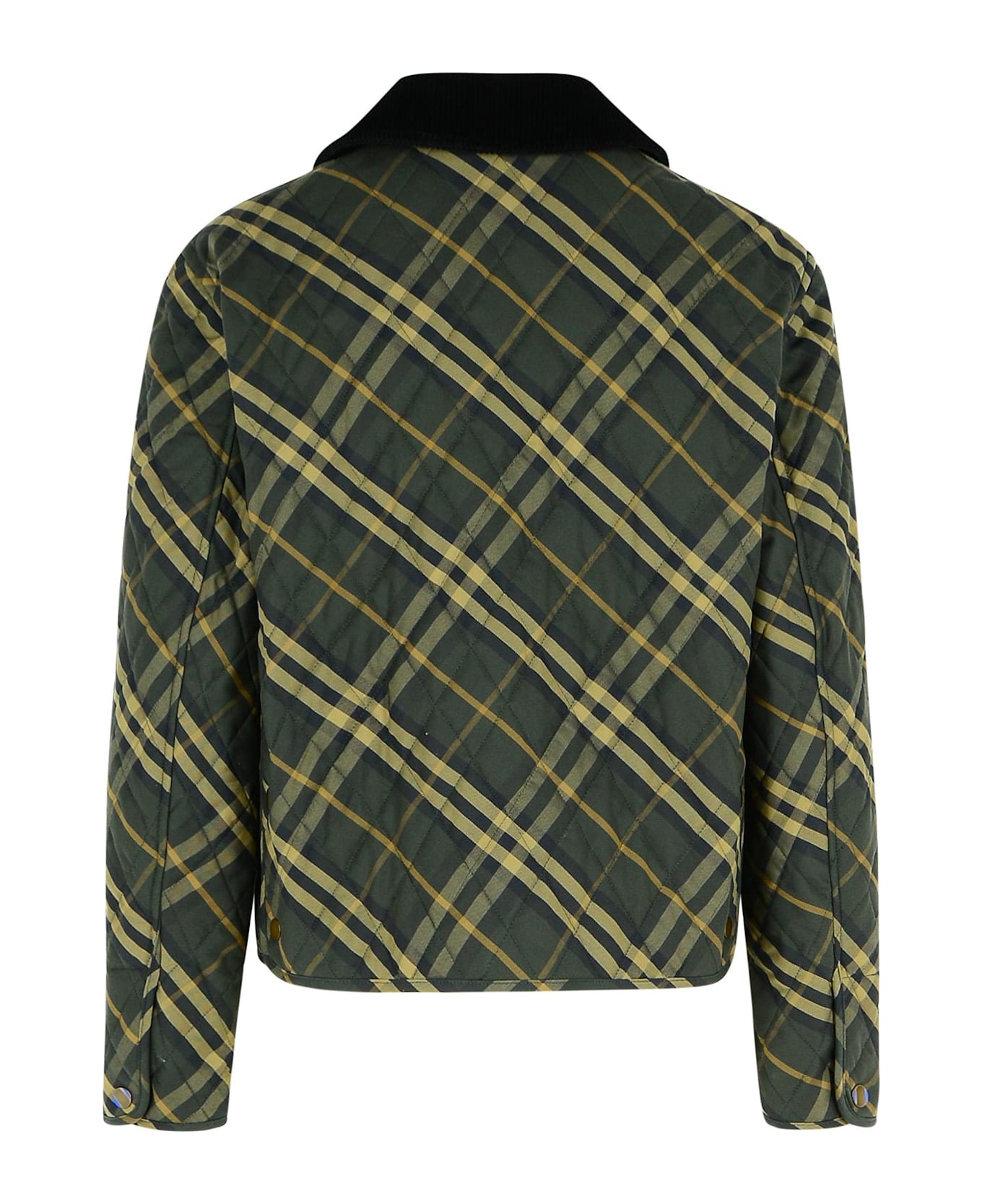 Burberry 
check
 Green Cotton Jacket - MULTICOLOUR