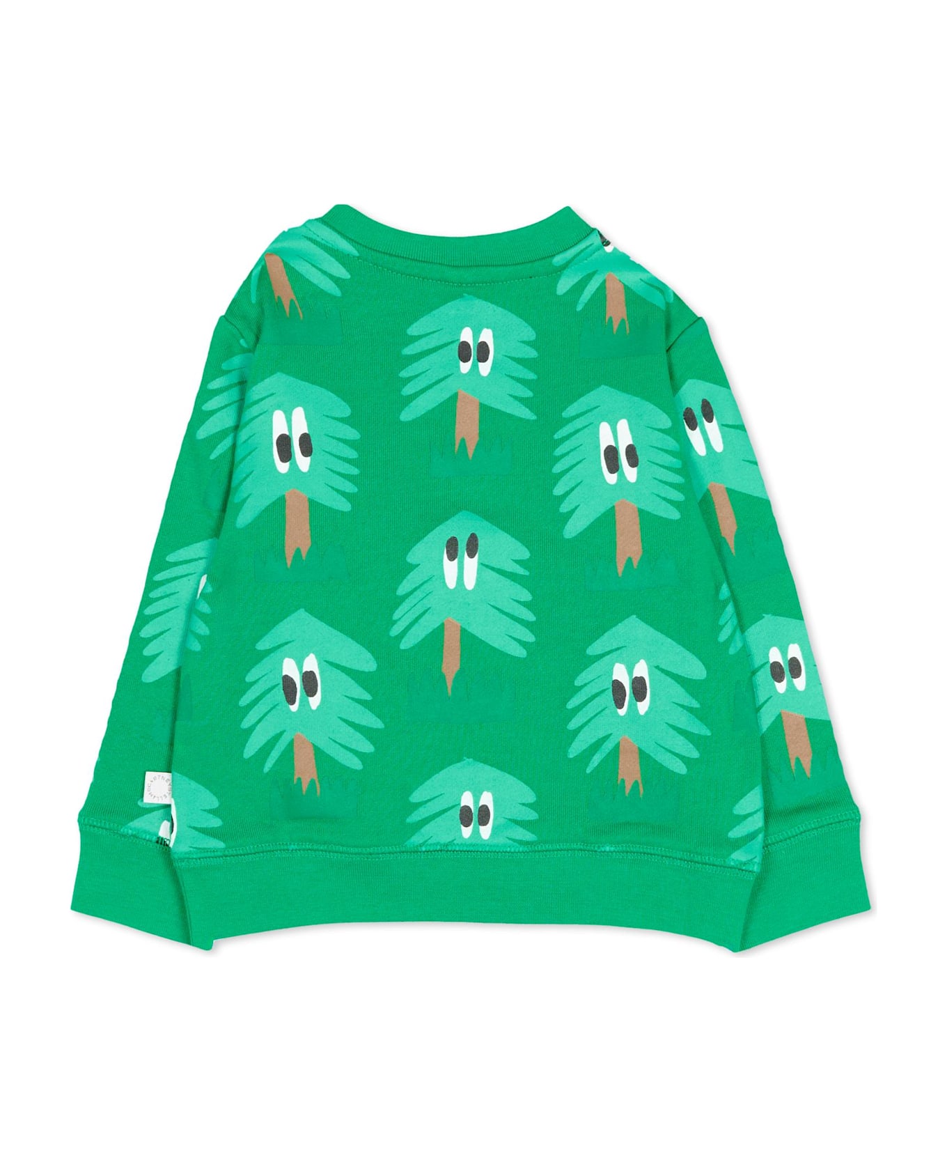 Stella McCartney Kids Green Sweatshirt With Fir Trees For Baby Boy - Green