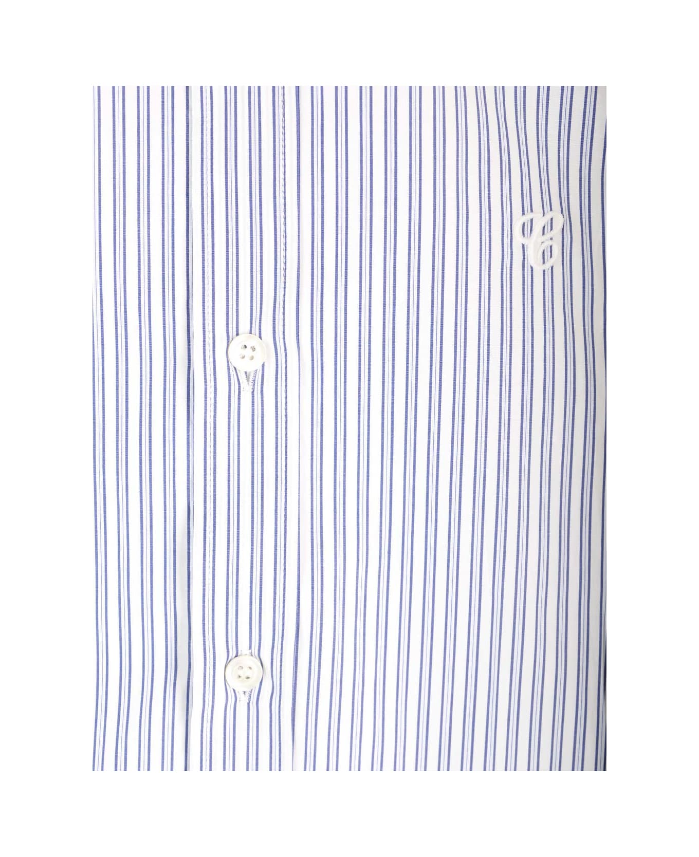 Maison Margiela Striped Shirt - BLUE WHITE STRIPES