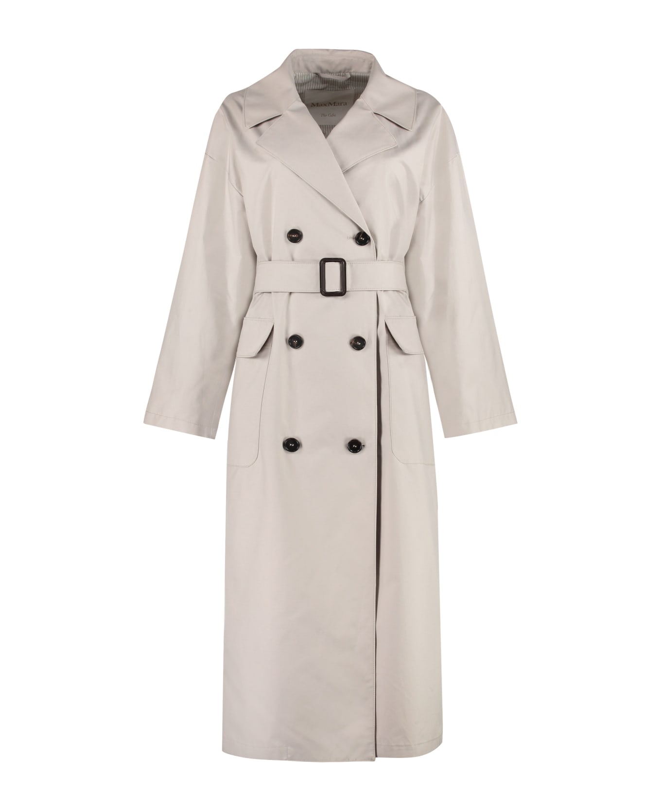 'S Max Mara The Cube - Atrench Gabardine Trench Coat - Ecru