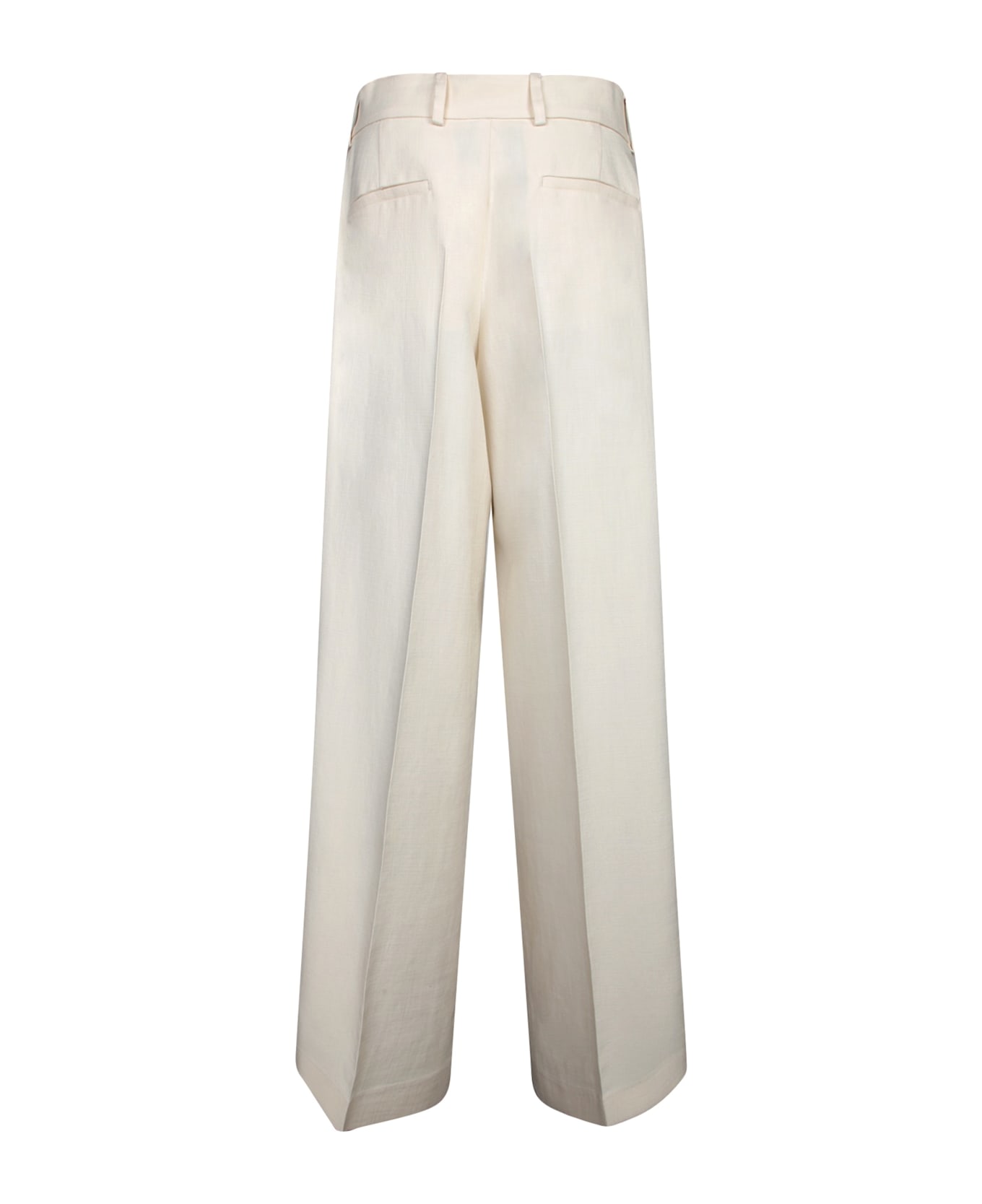 MSGM Straight Concealed Trousers - White